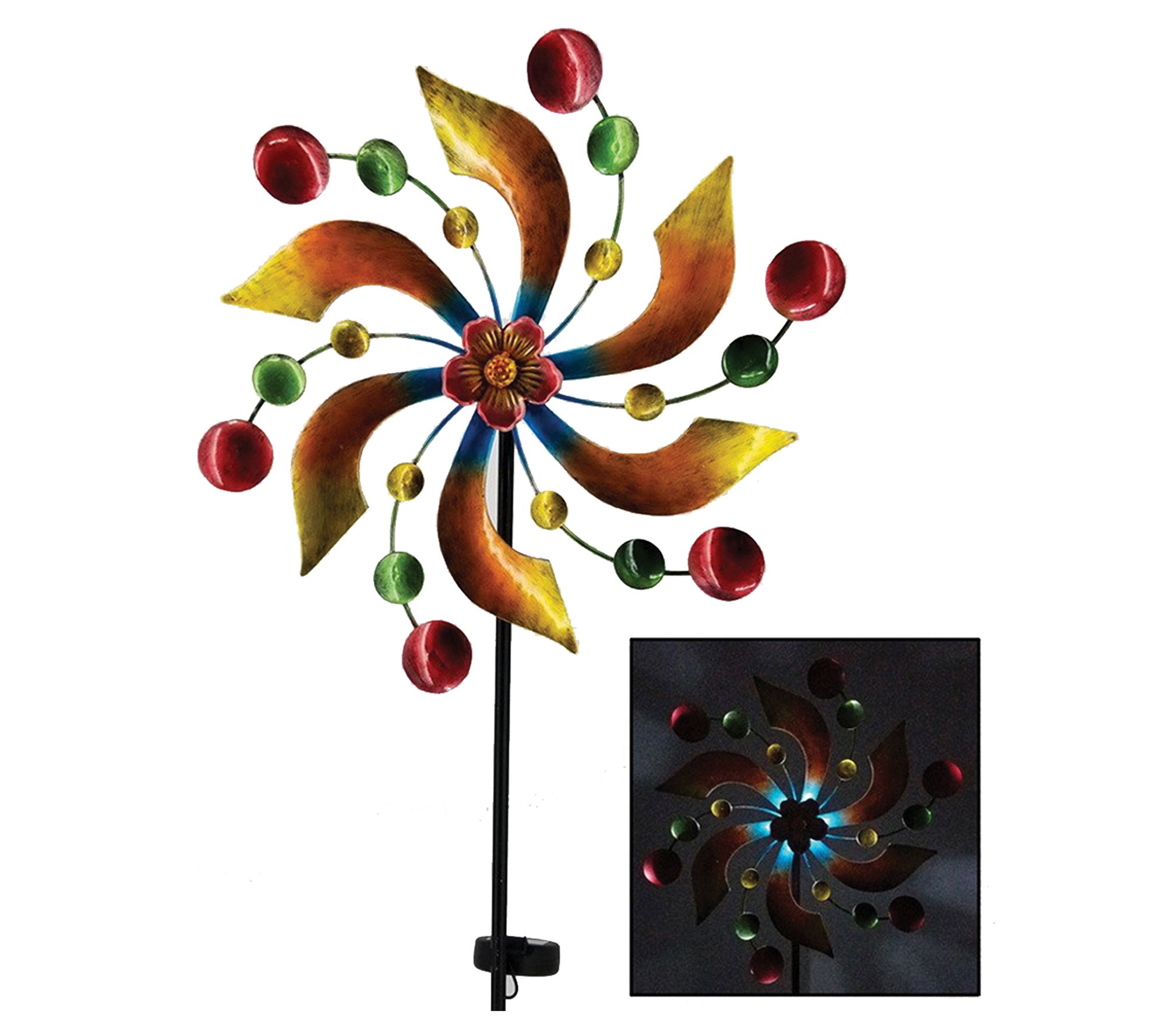 Santa's Workshop 32" Solar Pinwheel Spinner