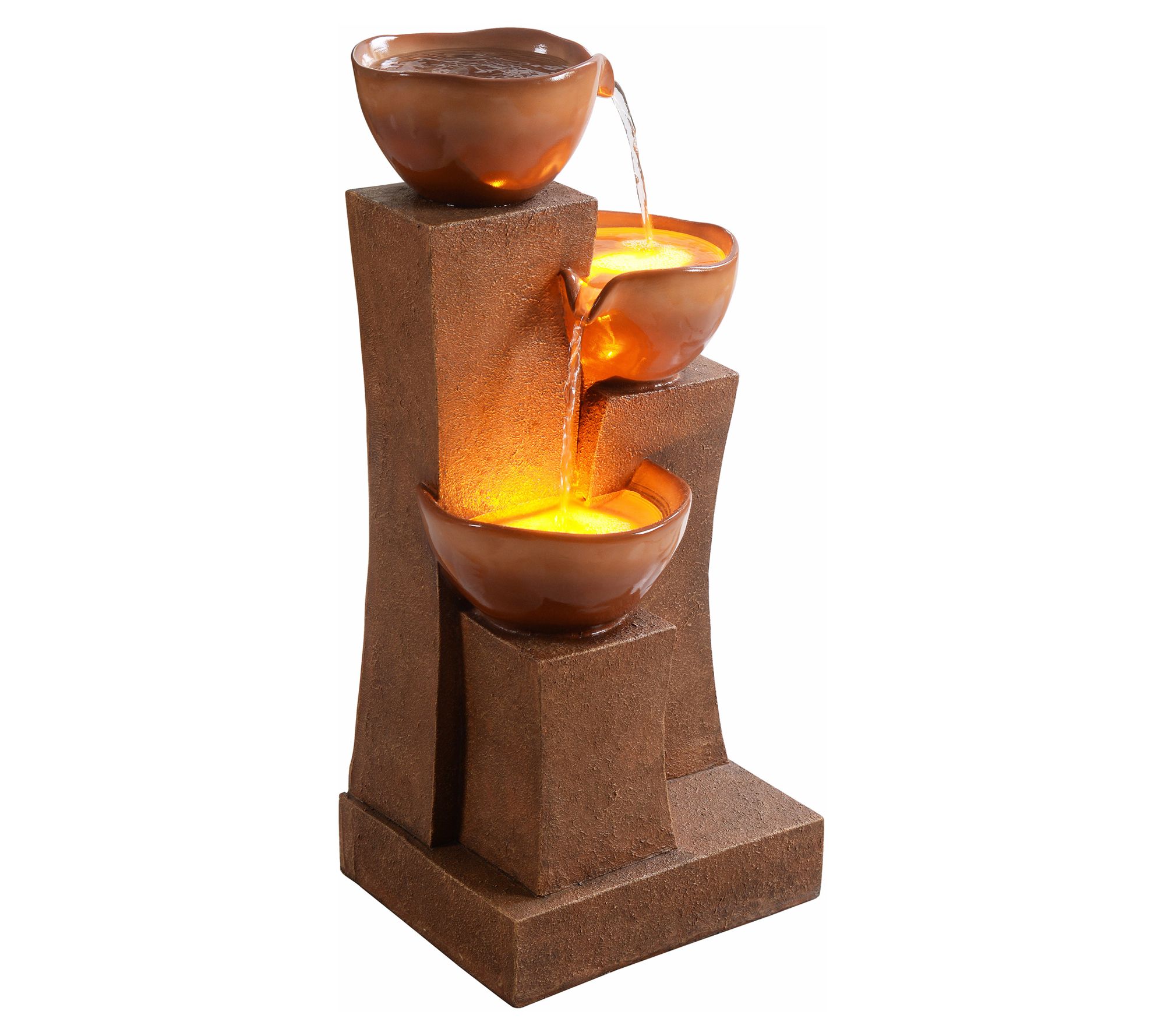 Teamson 3-Tier 29" LED Outdoor Water Fountain