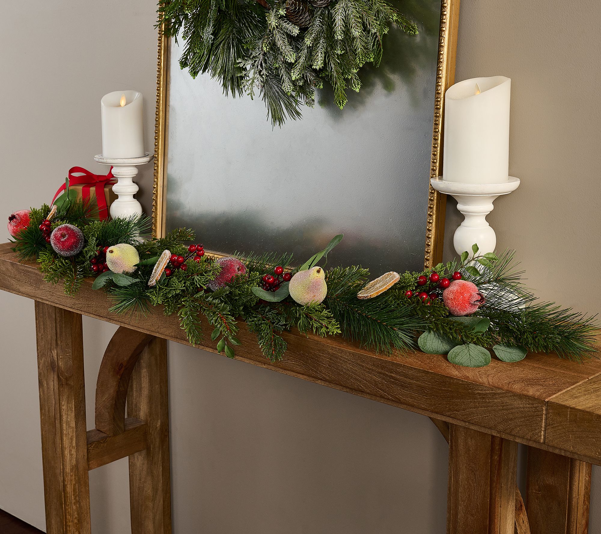 4' Fruit, Cedar and Pine Garland by Valerie