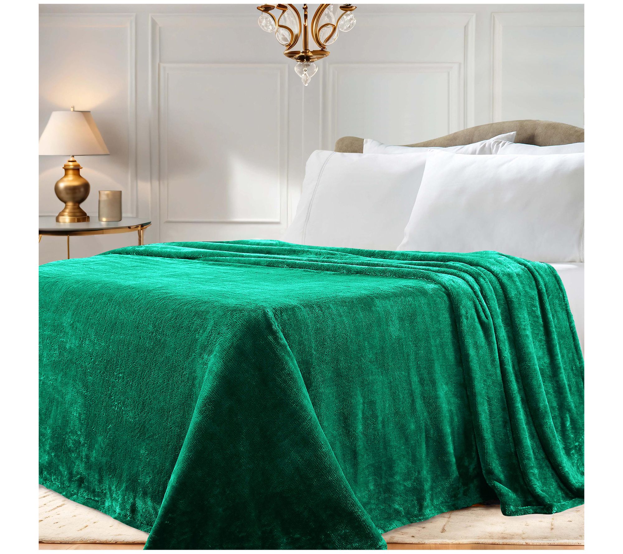 Superior Solid Fleece Medium Weight Fluffy SoftBlanket Twin