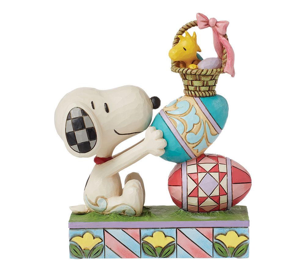 Peanuts by Jim Shore Snoopy & Woodstock StackedEggs Figurine