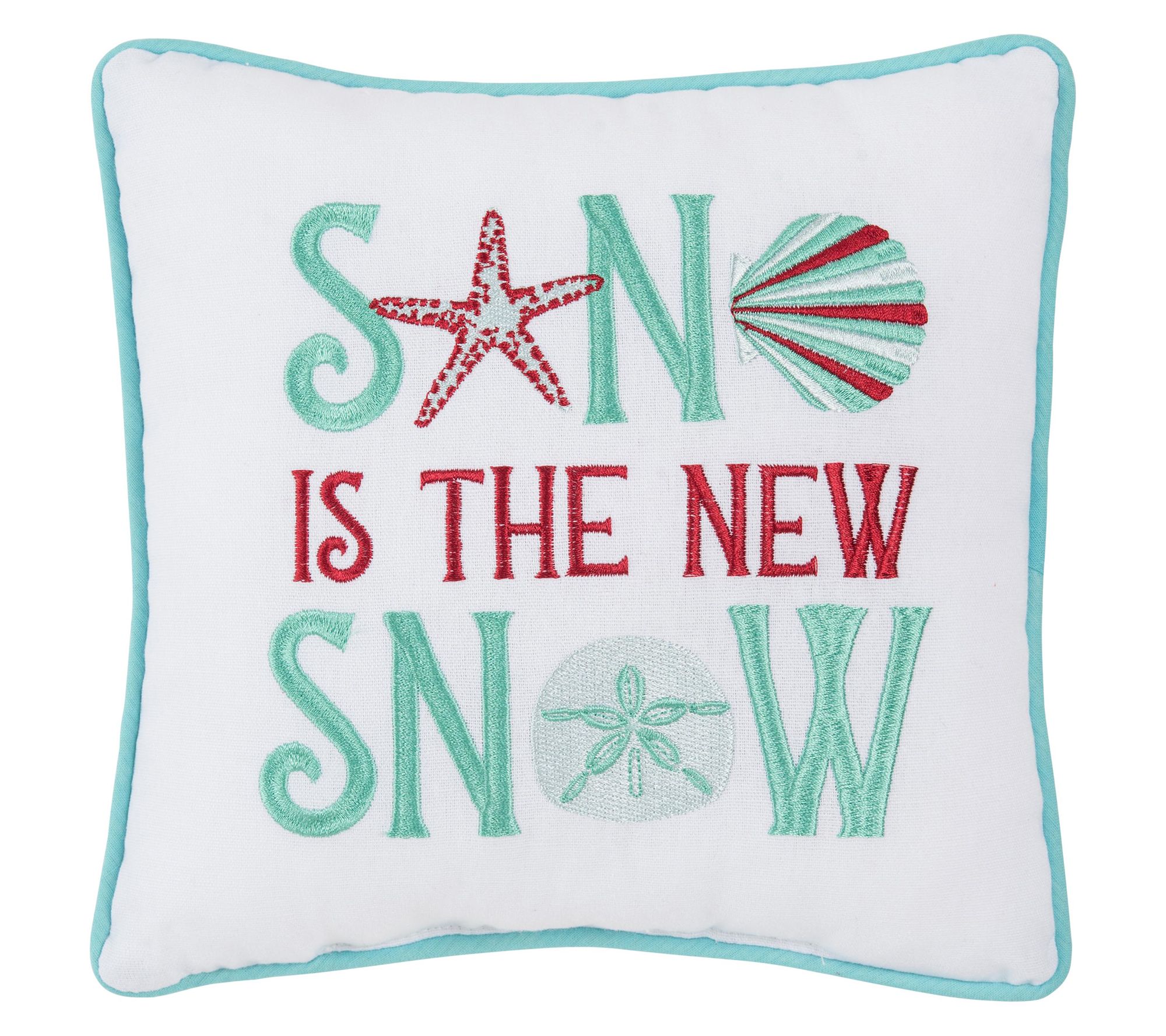 Sand Is The New Snow Pillow by Valerie