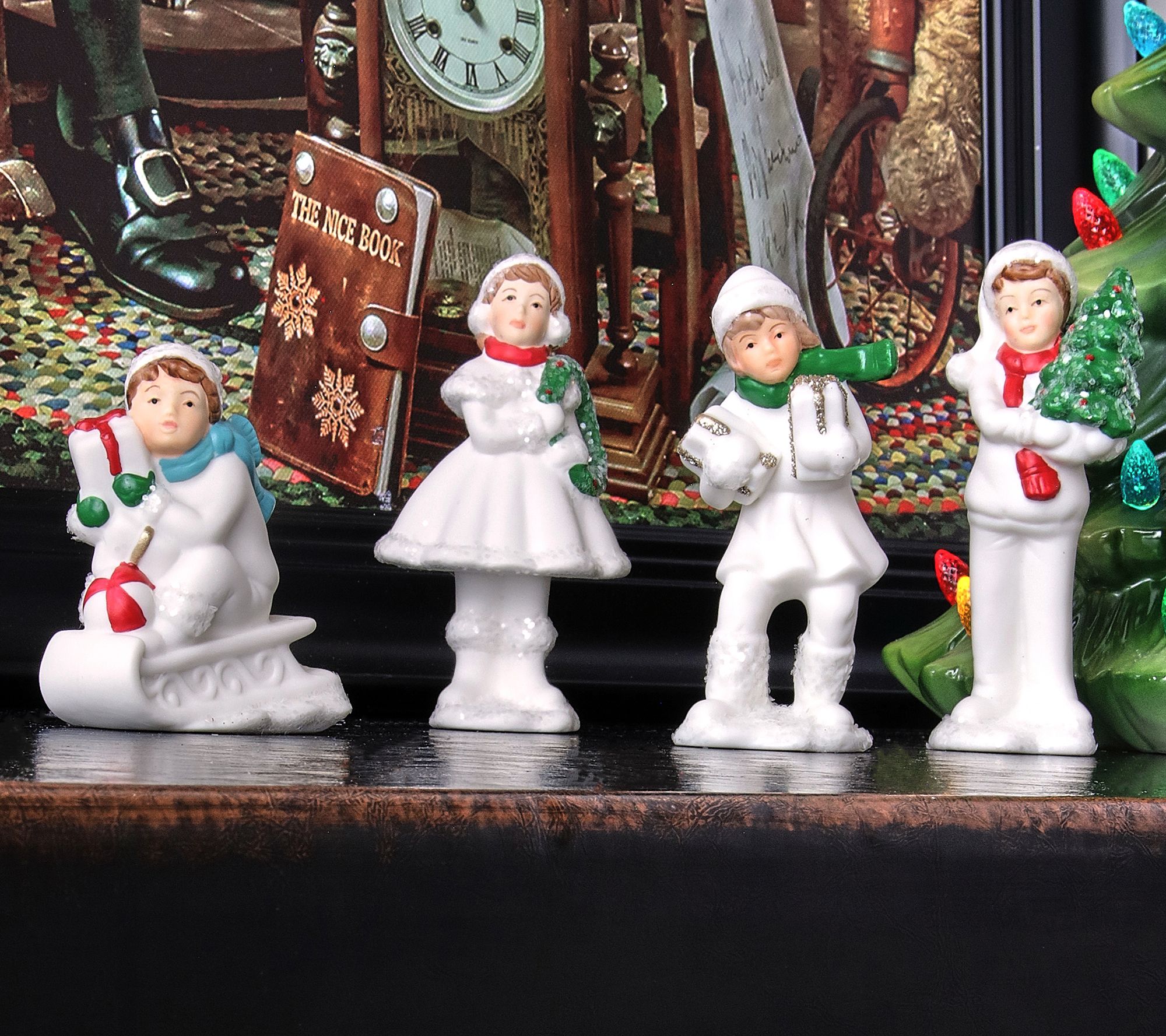 2.5-4.5" Porcelain Winter Children Set of 4 byValerie
