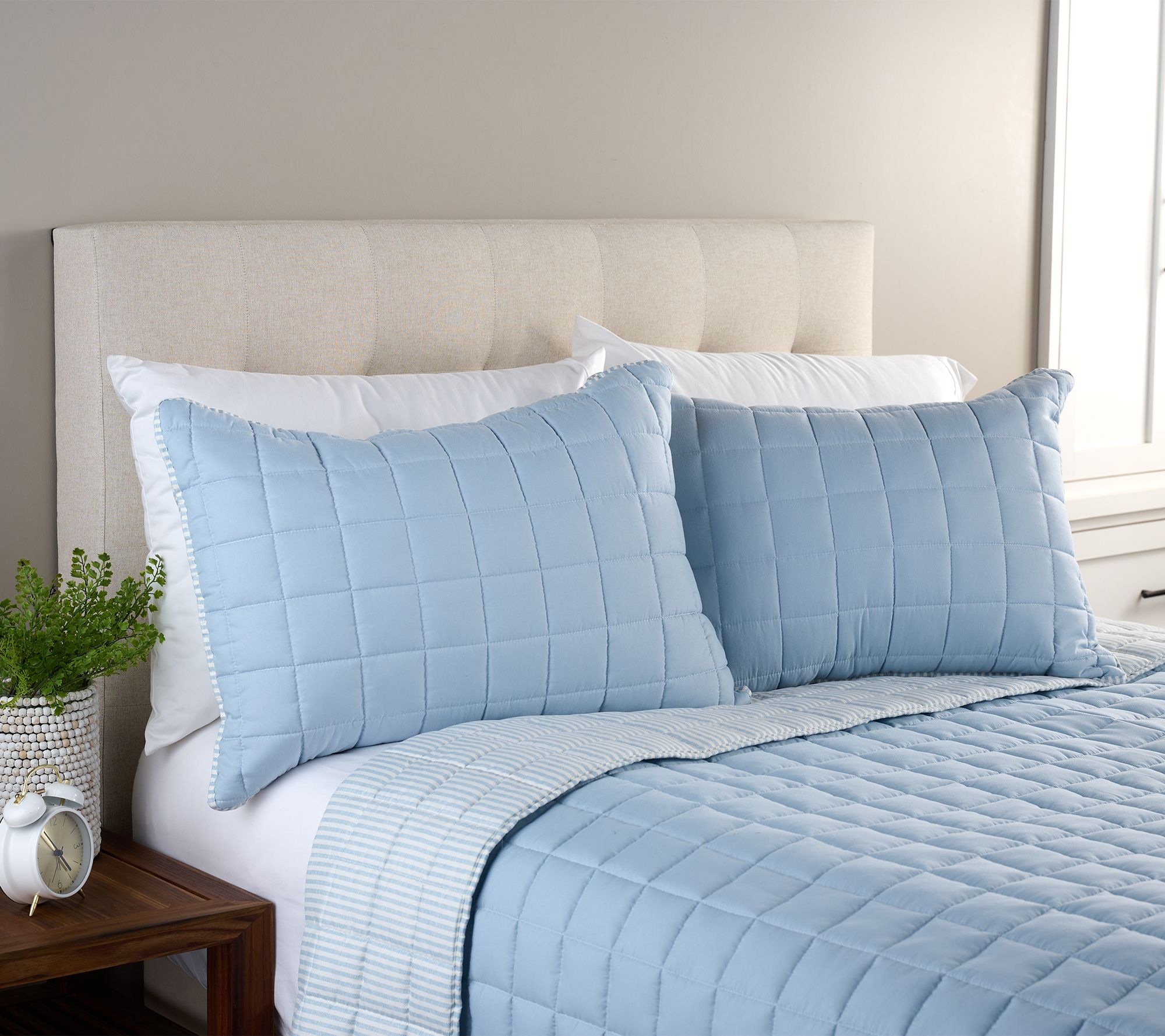 "As Is" Home Reflections Reversible Quilt & Sham Set - King