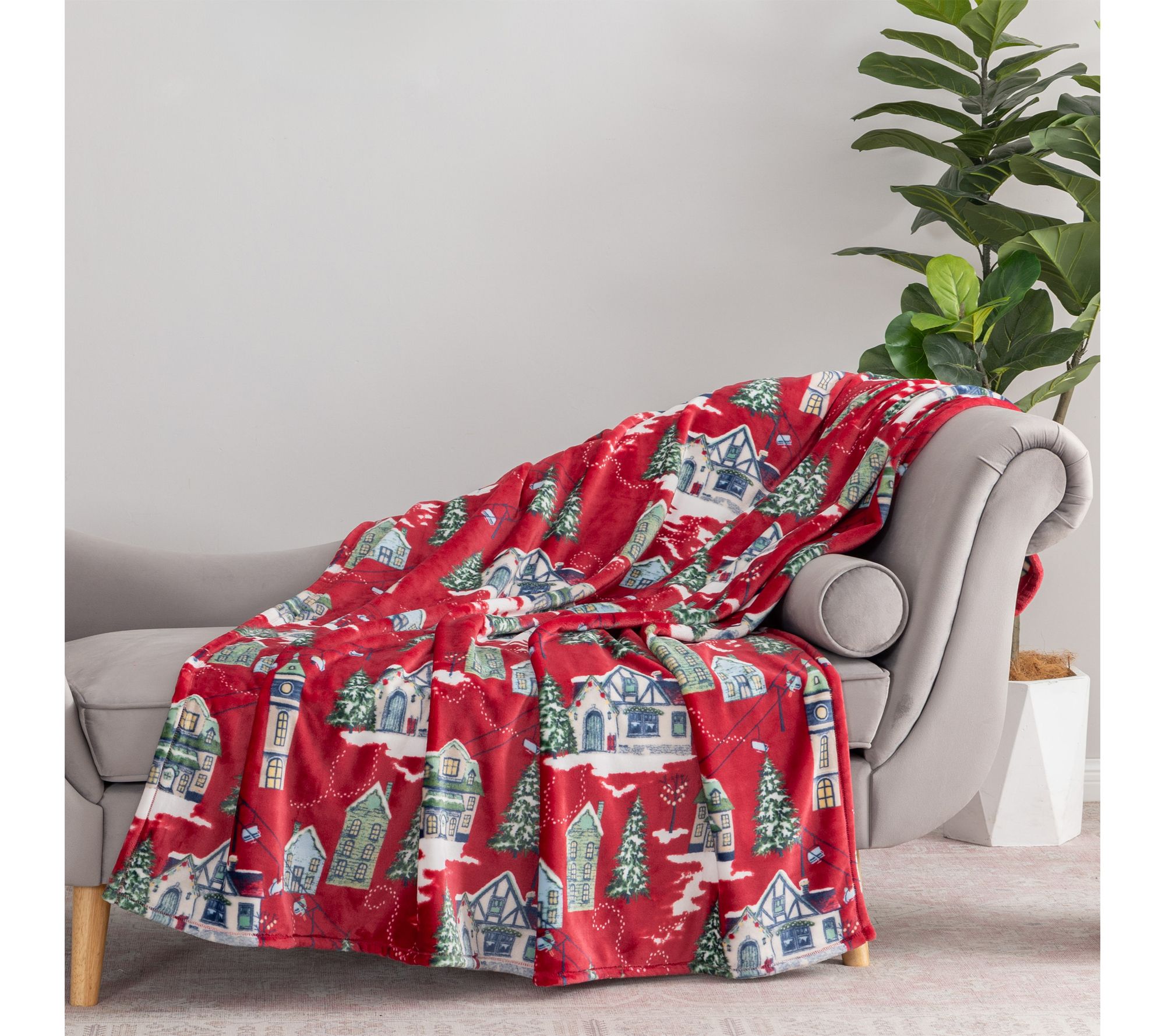 Berkshire 60x70 Printed Velvetsoft Lodge Throw