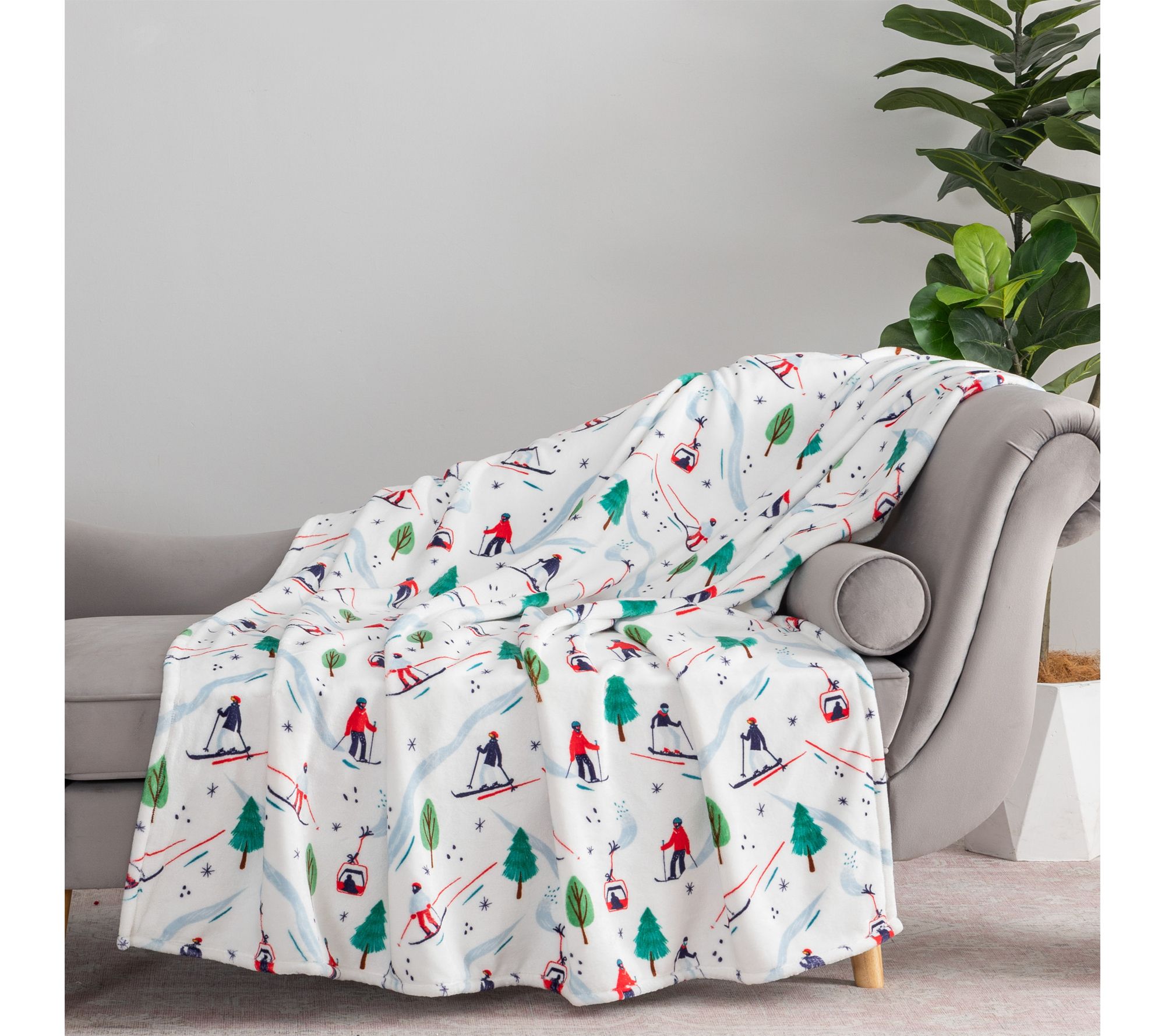 Berkshire 60x70 Printed Velvetsoft Lodge Throw