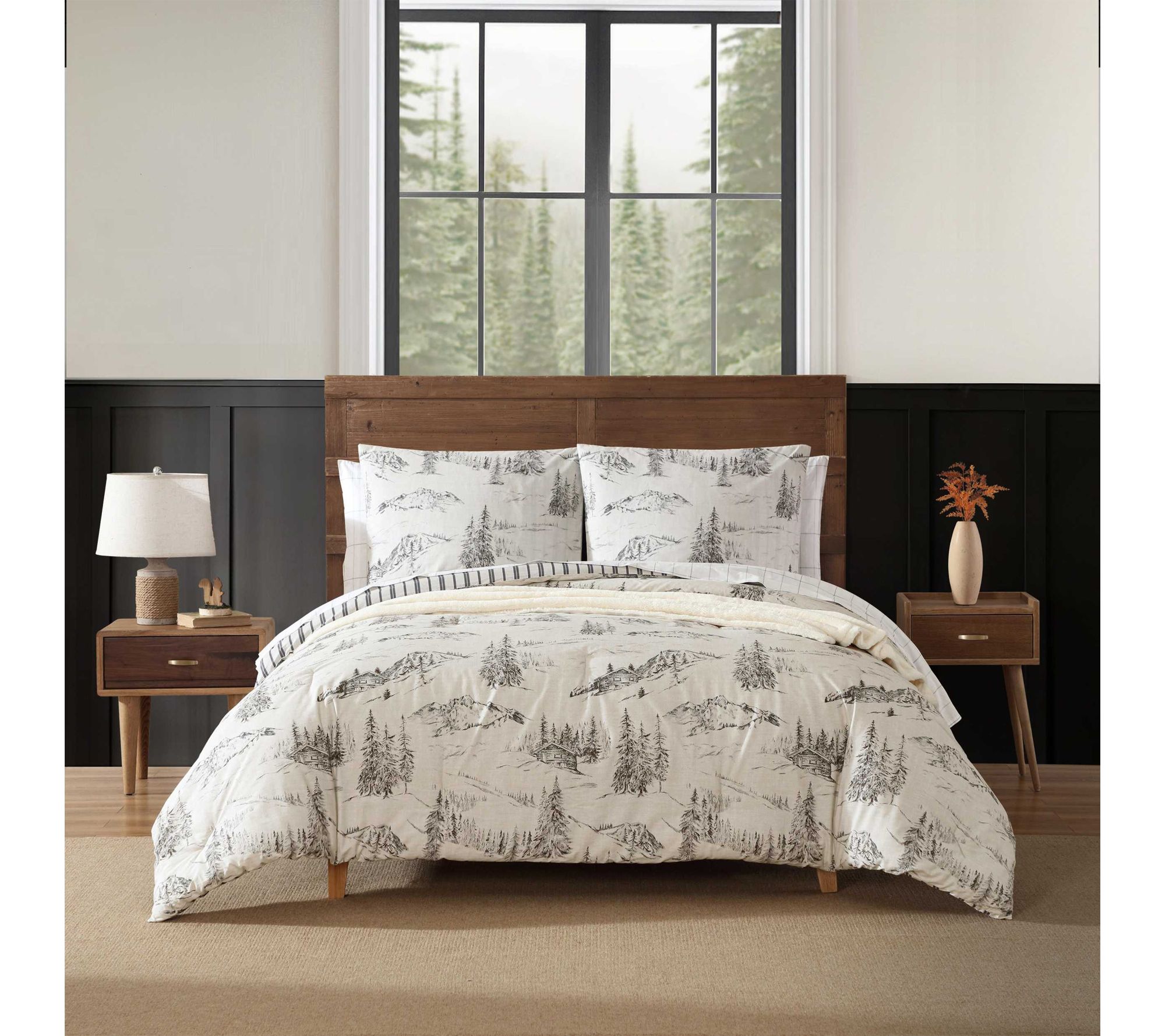 Eddie Bauer Rocky Mountain Cabin Cotton King Duvet Set
