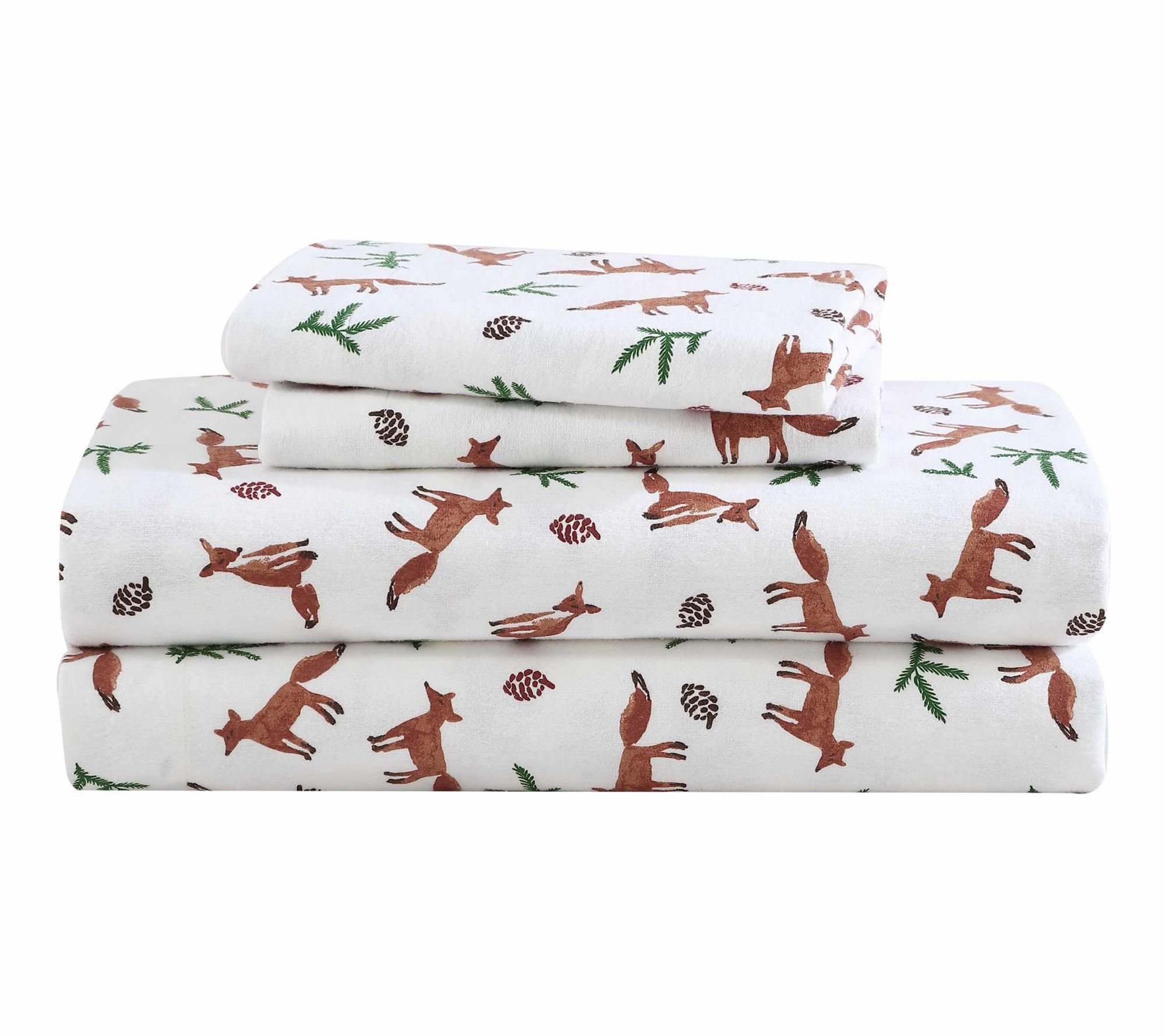 Eddie Bauer Fox Trail Orange Cotton Queen SheetSet