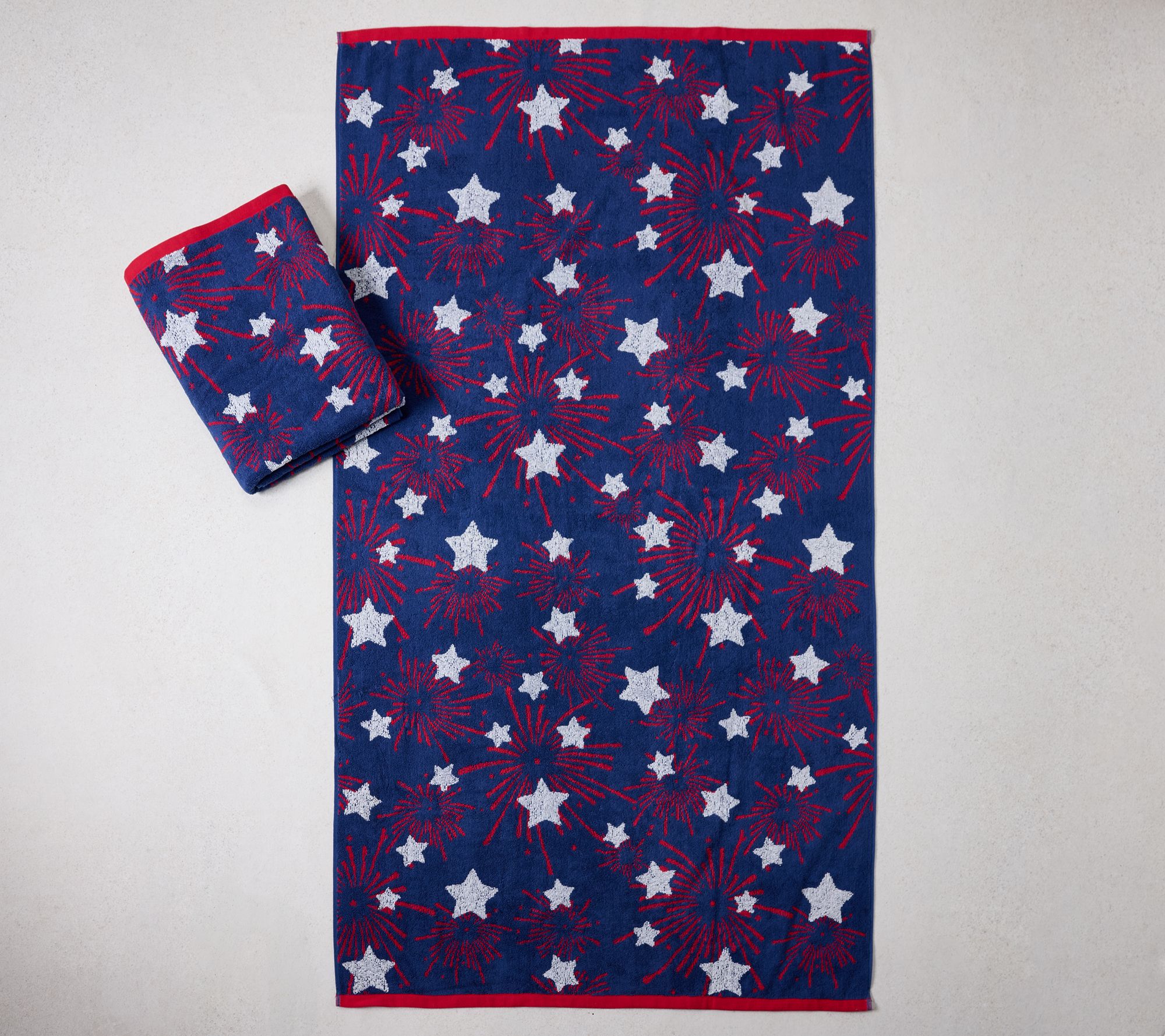Home Reflections Set of 2 Americana Beach Towels