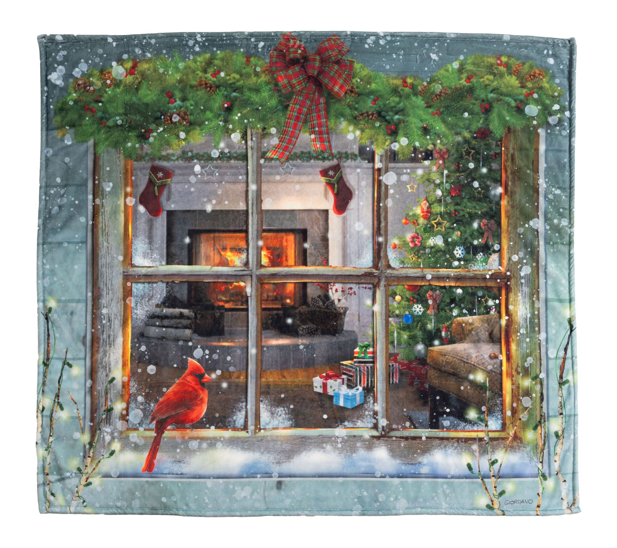  Berkshire 60x70 Winter Scenes Giordano Throw