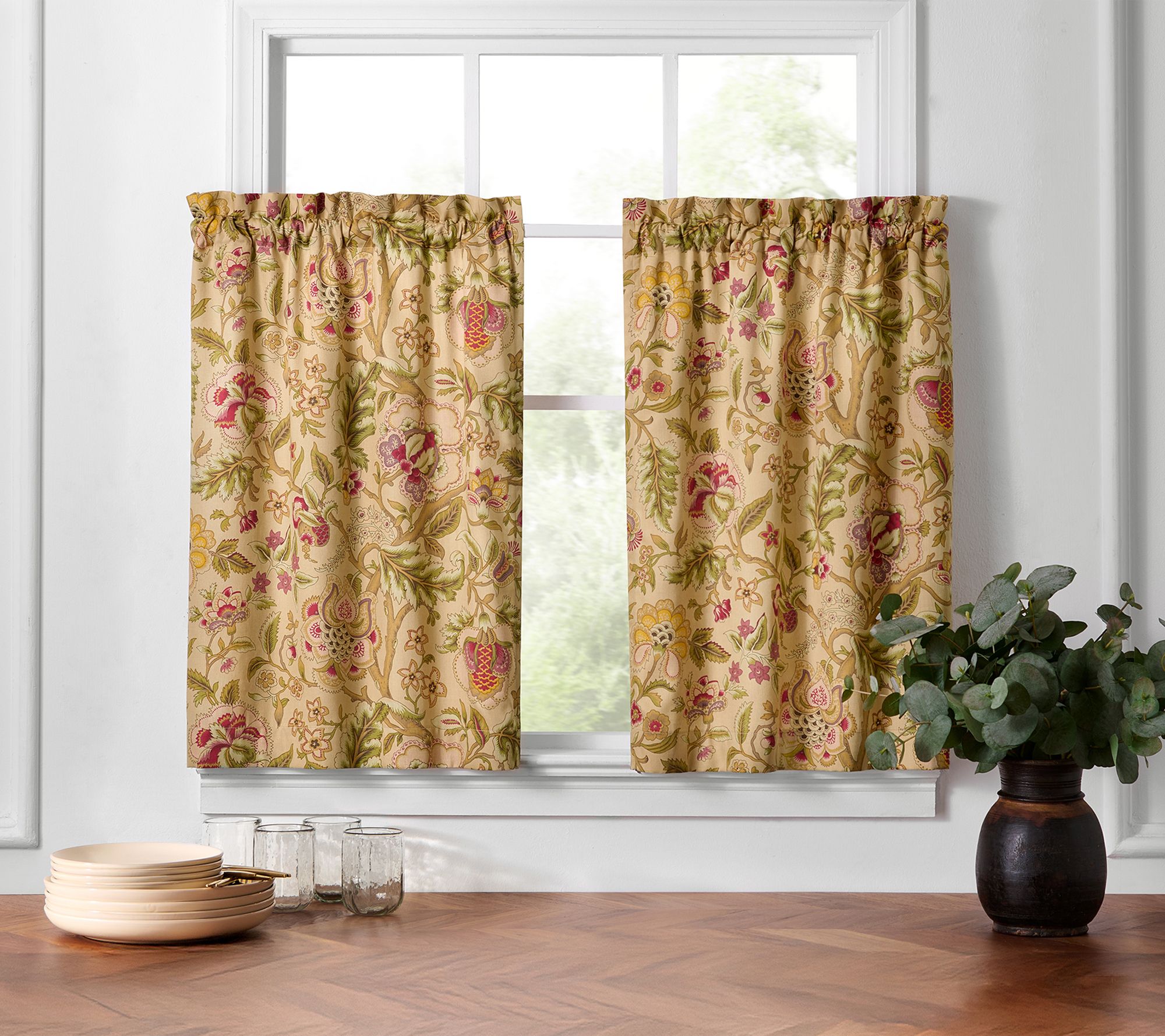 Waverly Imperial Dress Window Curtain Tier Pairs 26" X 24"