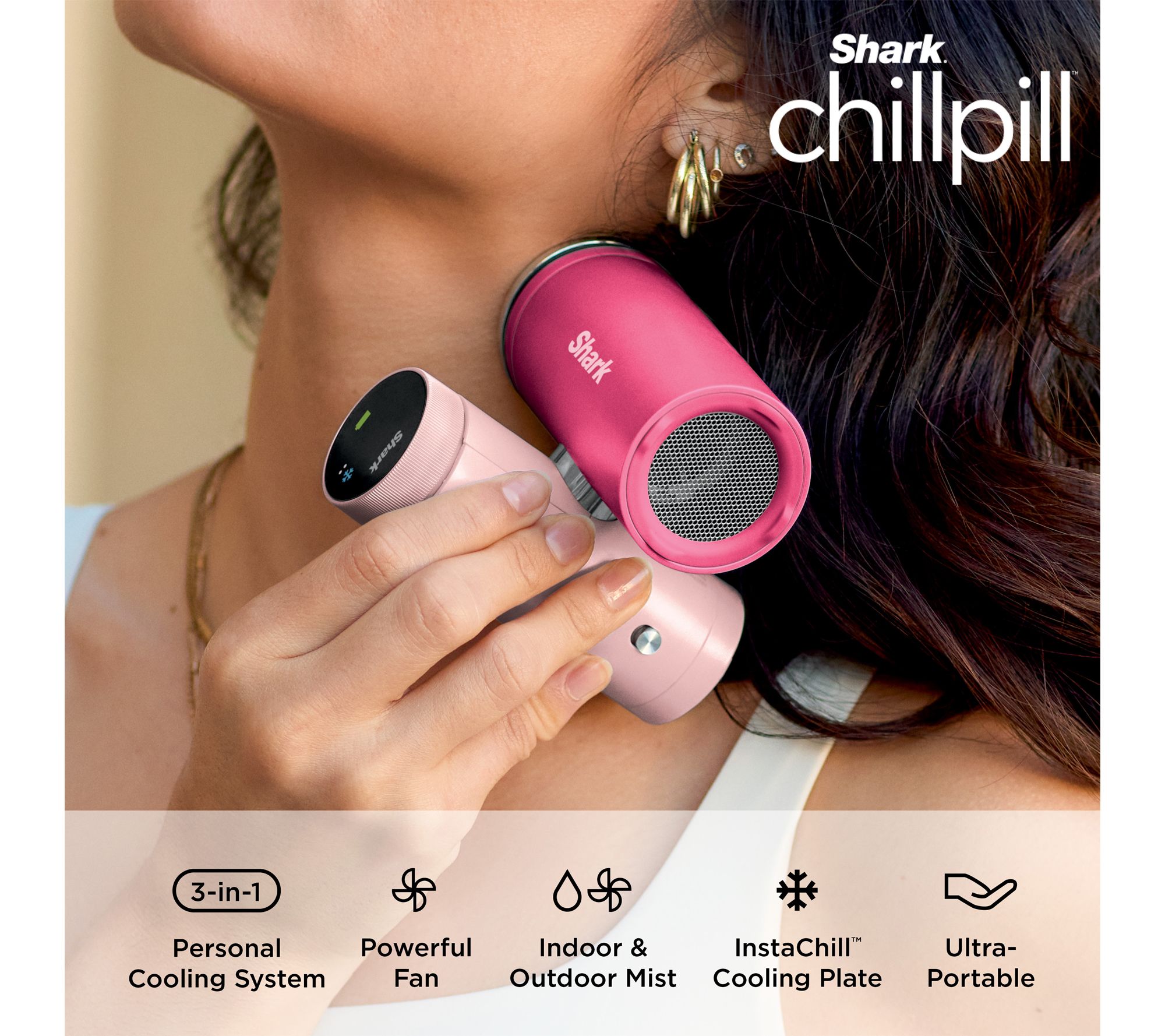 Shark ChillPill 3-in-1 Personal Cooling System - QVC.com