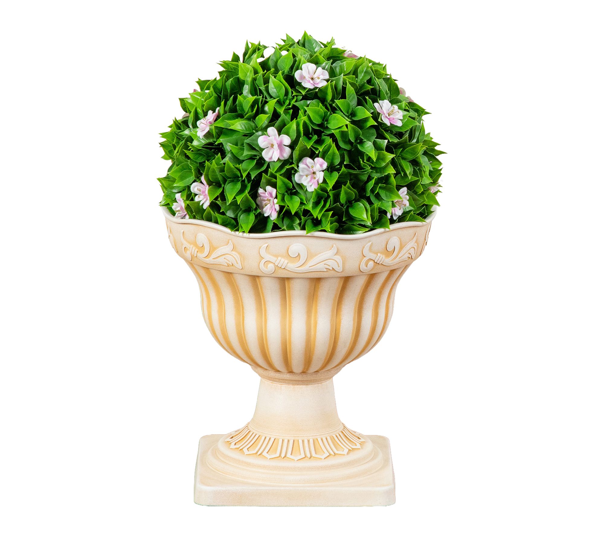 22-in UV Resistant Topiary Plant in Planter by Nearly Natural