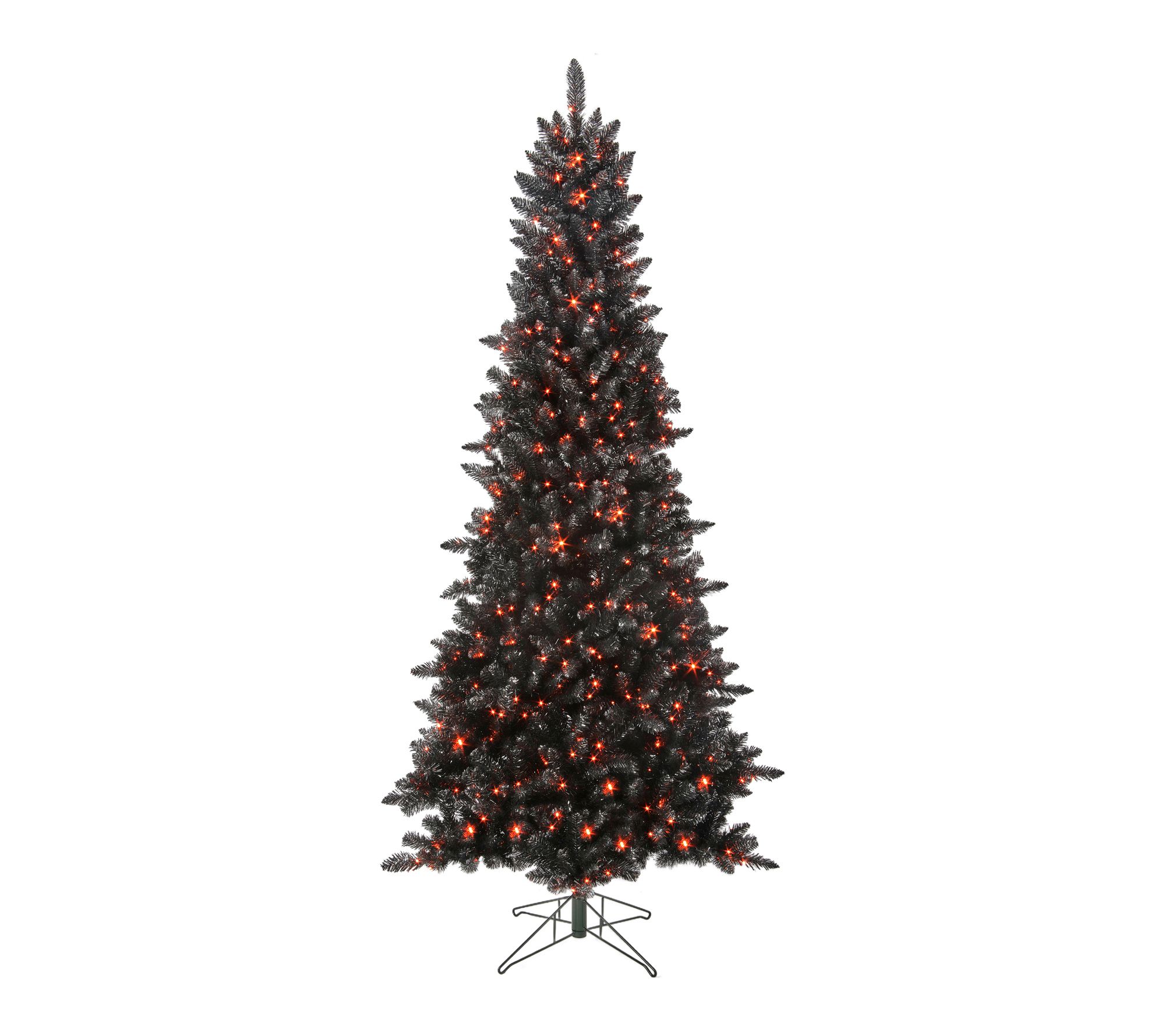 7.5' Dual-Lit EZ Plug Black Forest Christmas Tree by Valerie