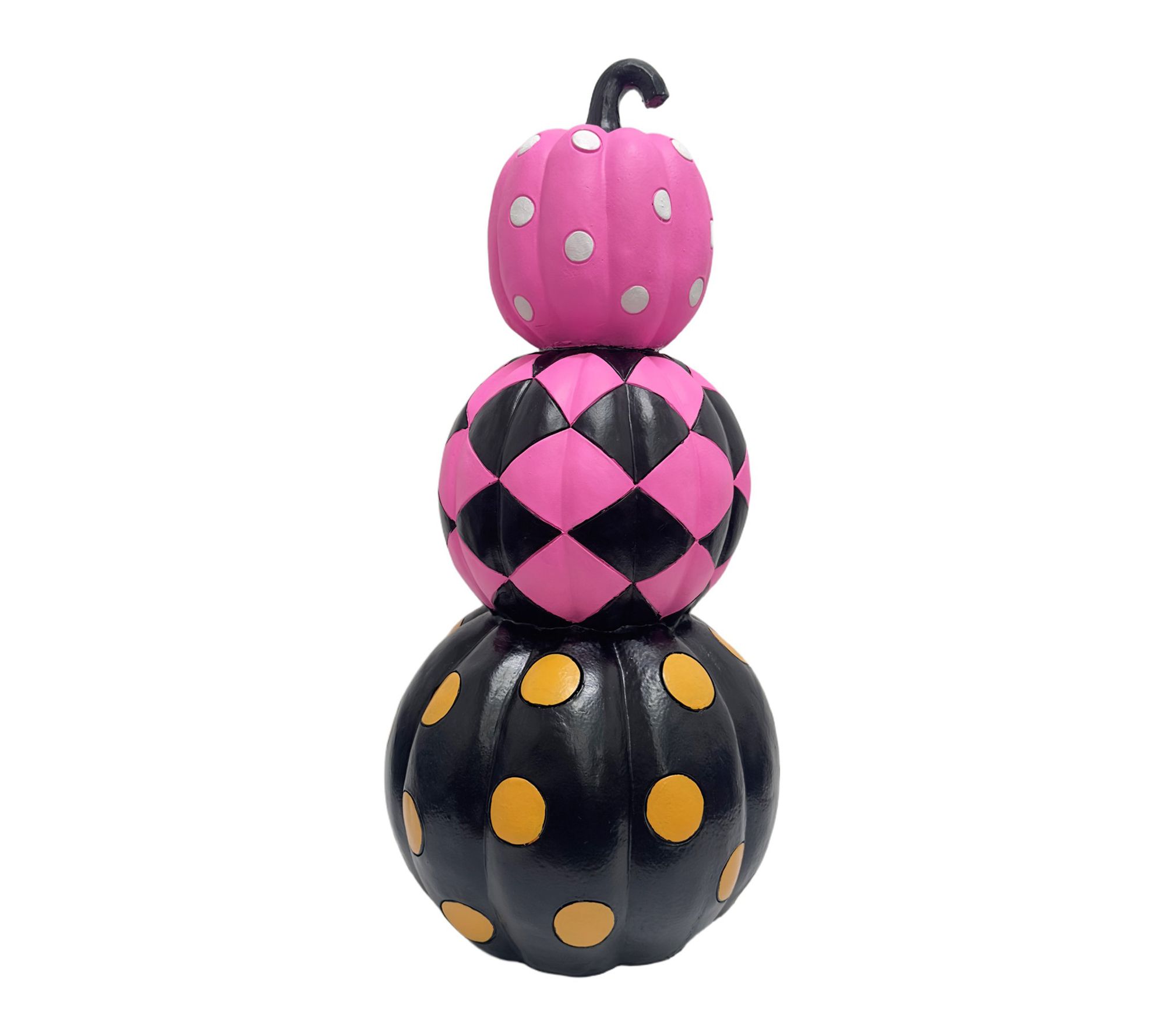 Haunted Hill Farm 28-in. Summerween Pumpkin Stack Decoration