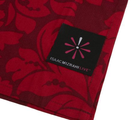 Isaac Mizrahi Live! Apron in Fabric Covered Recipe Box - QVC.com