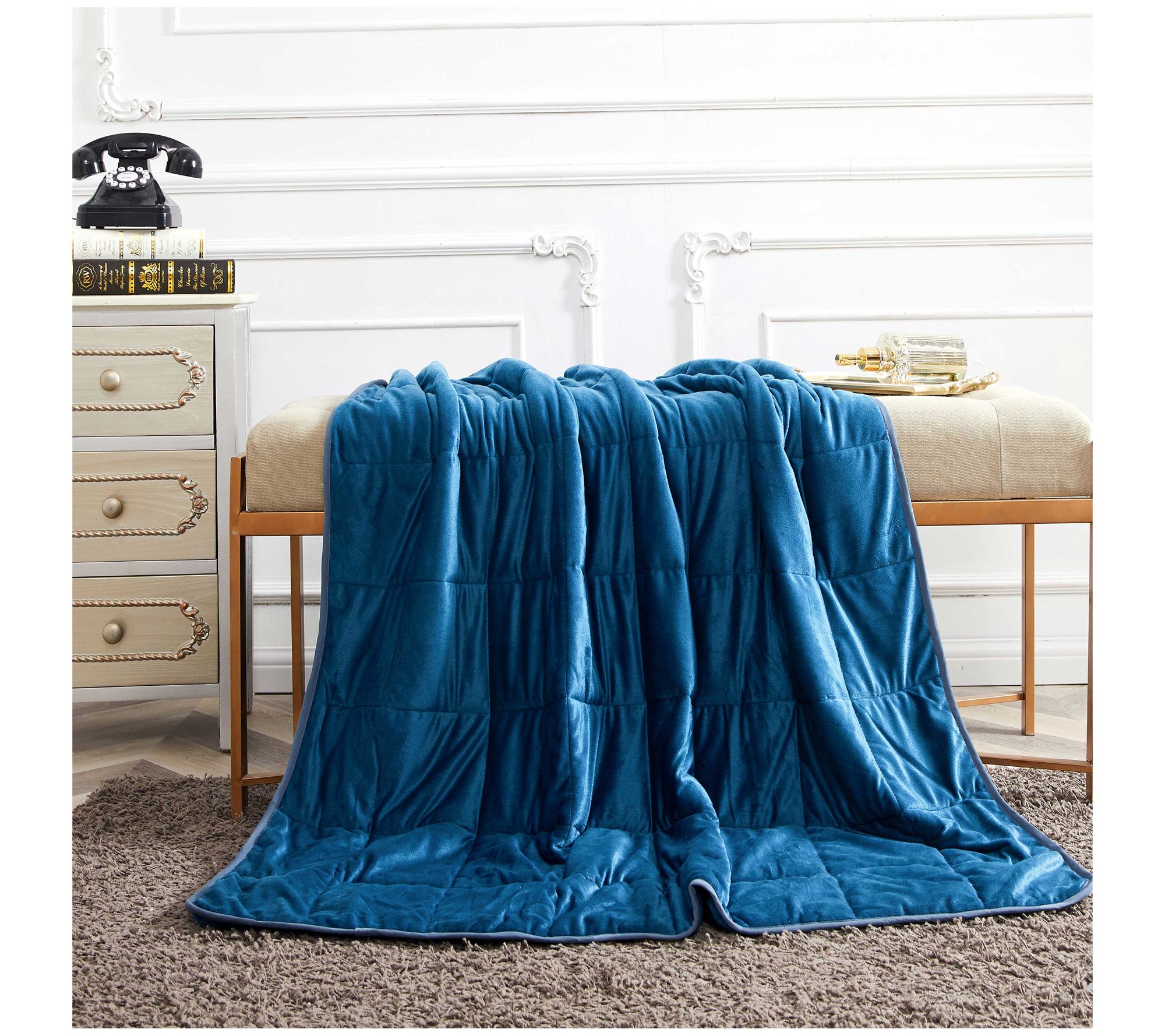 Sutton Home Plush Mink to Mink Weighted Blanket 15 lb