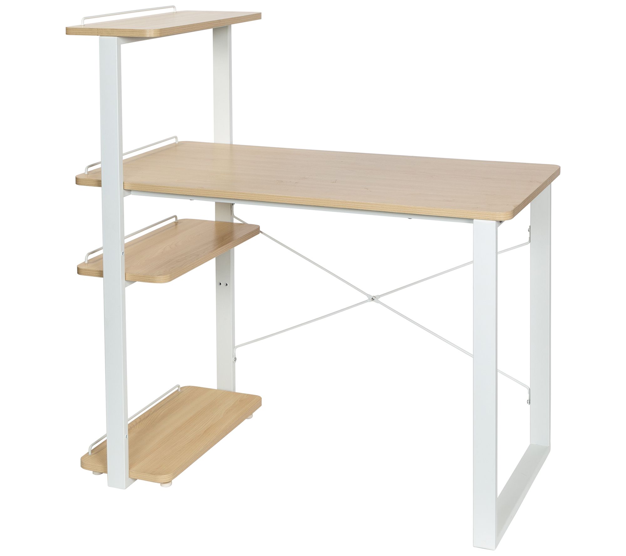 HoneyCanDo Home Office Computer Desk with She lves