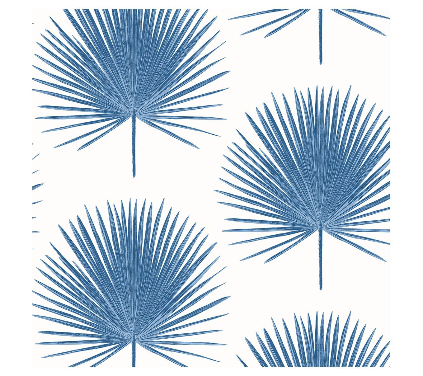 Seabrook Designs Palm Fronds Coastal Unpasted Wallpaper