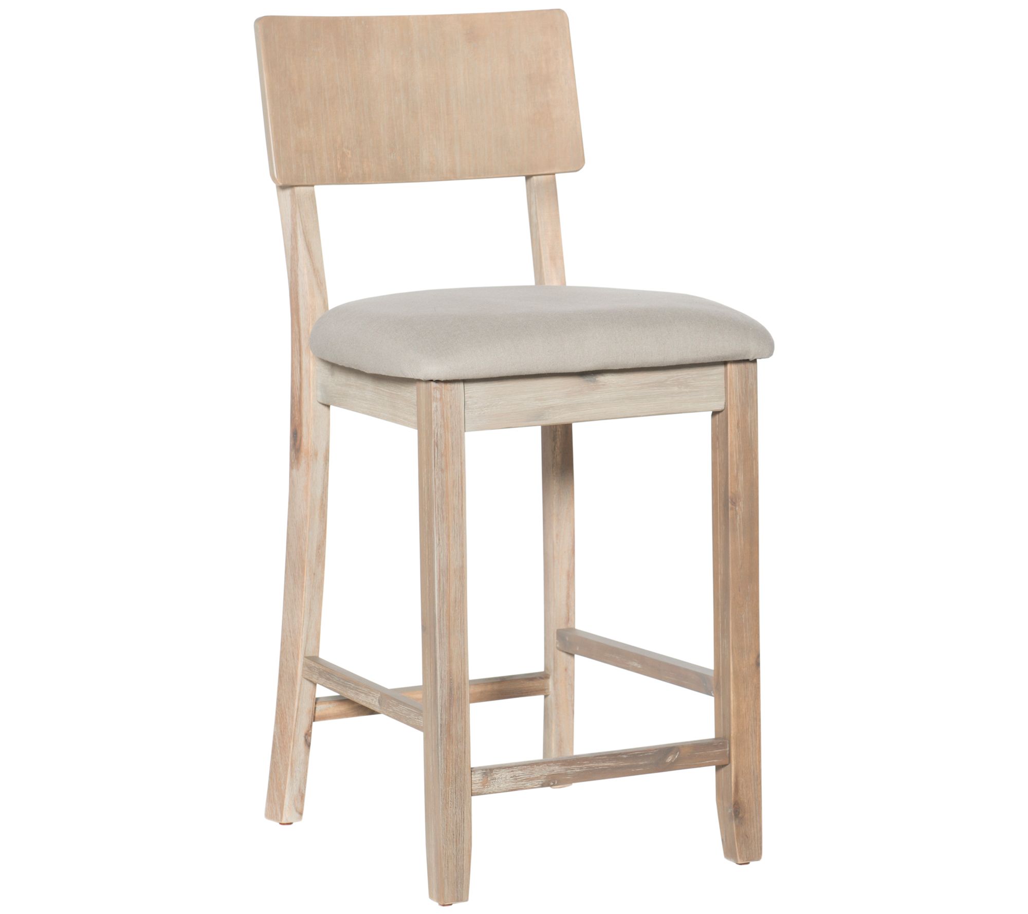 Linon Home Peta Kitchen Counter Stool W/ Back &Padded Seat