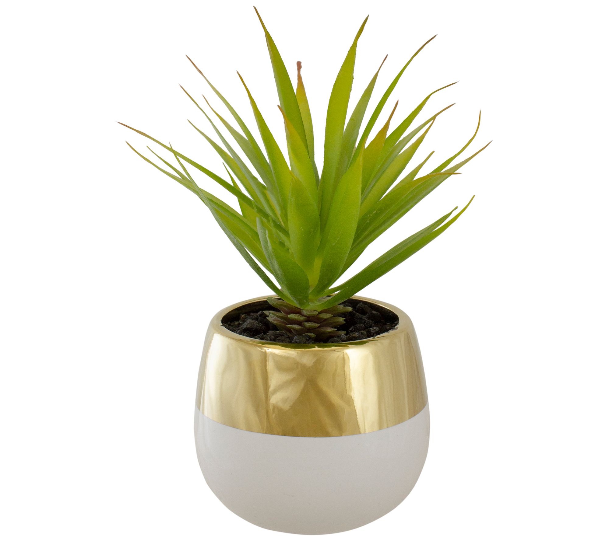 Northlight 7" Potted Green Artificial SwordGrass Plant