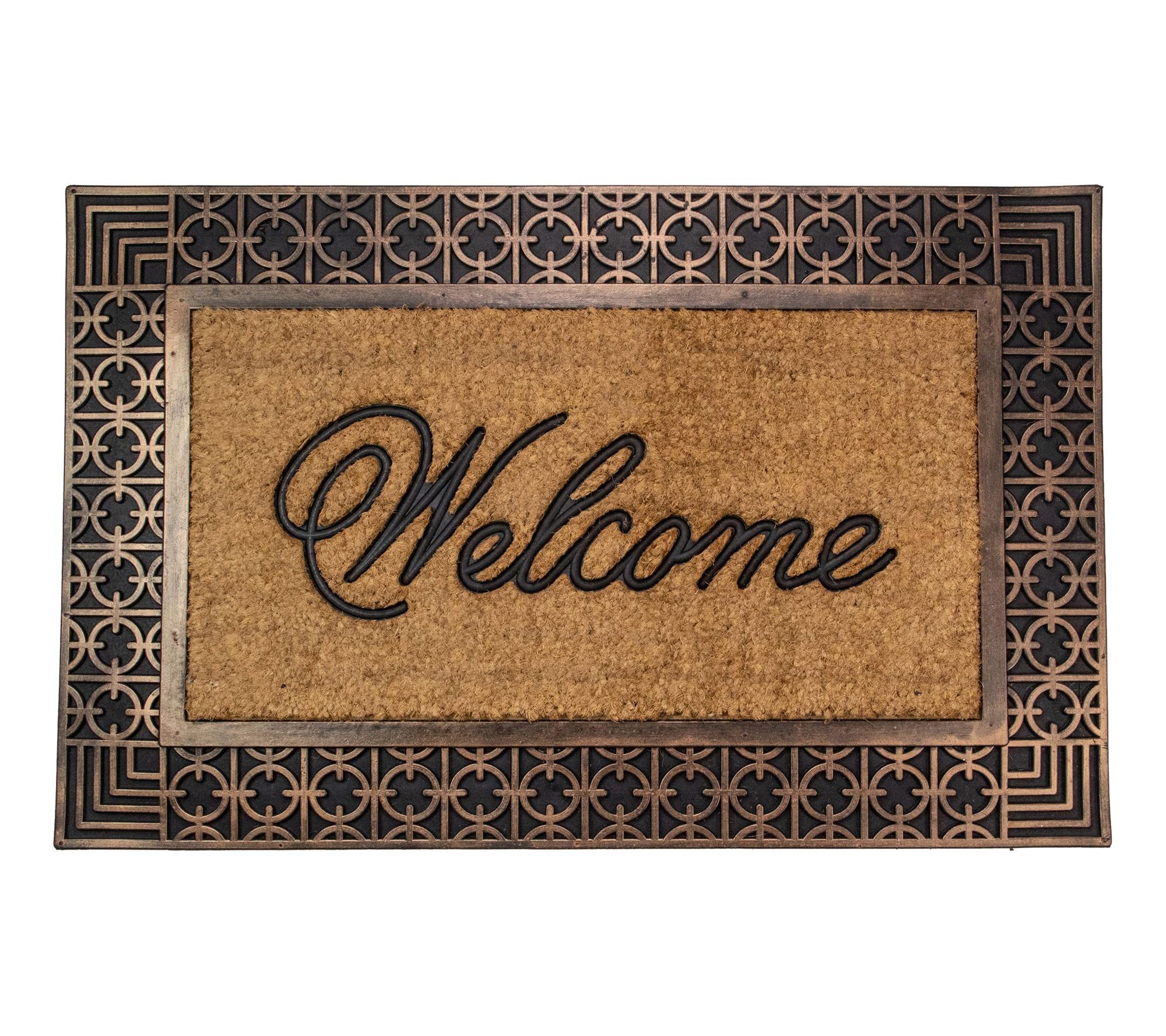 Northlight Coir Rectangular "Welcome" Doormat 23" x 35"