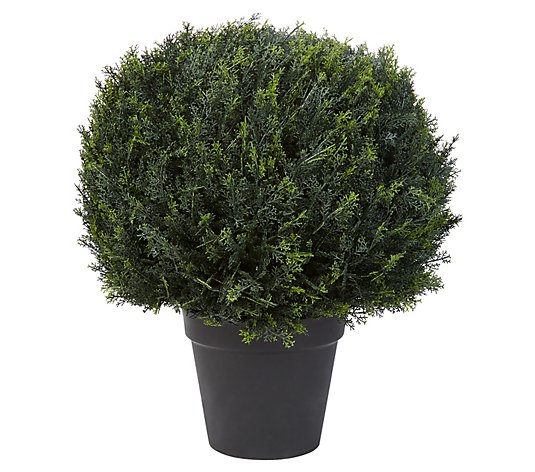 Pure Garden 23" Artificial Cypress Ball TopiaryPlant