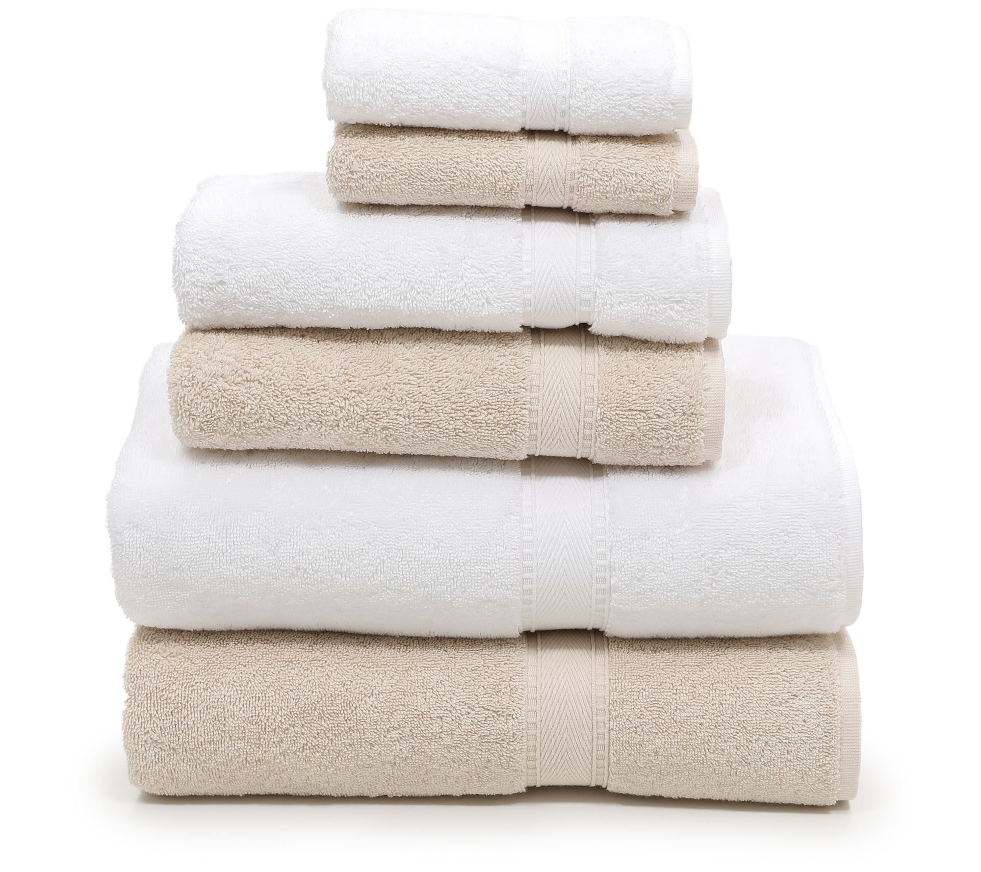 Linum Home Textiles Sinemis Hybrid Terry 6 Piece Towel Set