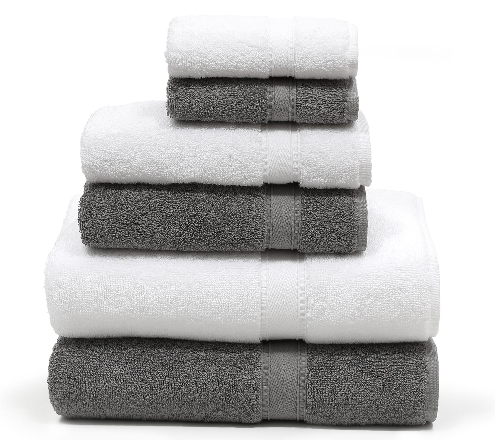Linum Home Textiles Sinemis Hybrid Terry 6 Piece Towel Set
