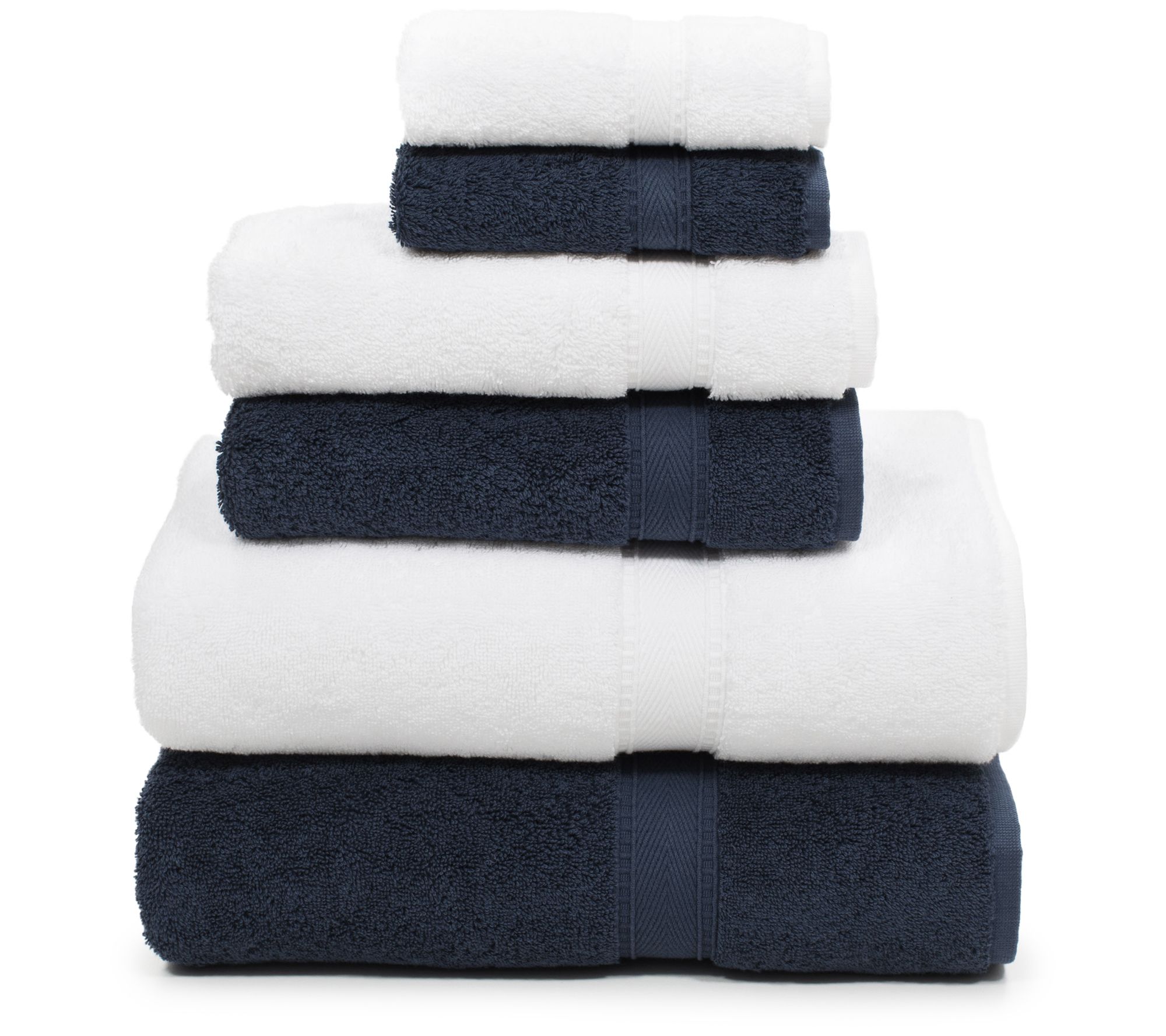 Linum Home Textiles Sinemis Hybrid Terry 6 Piece Towel Set