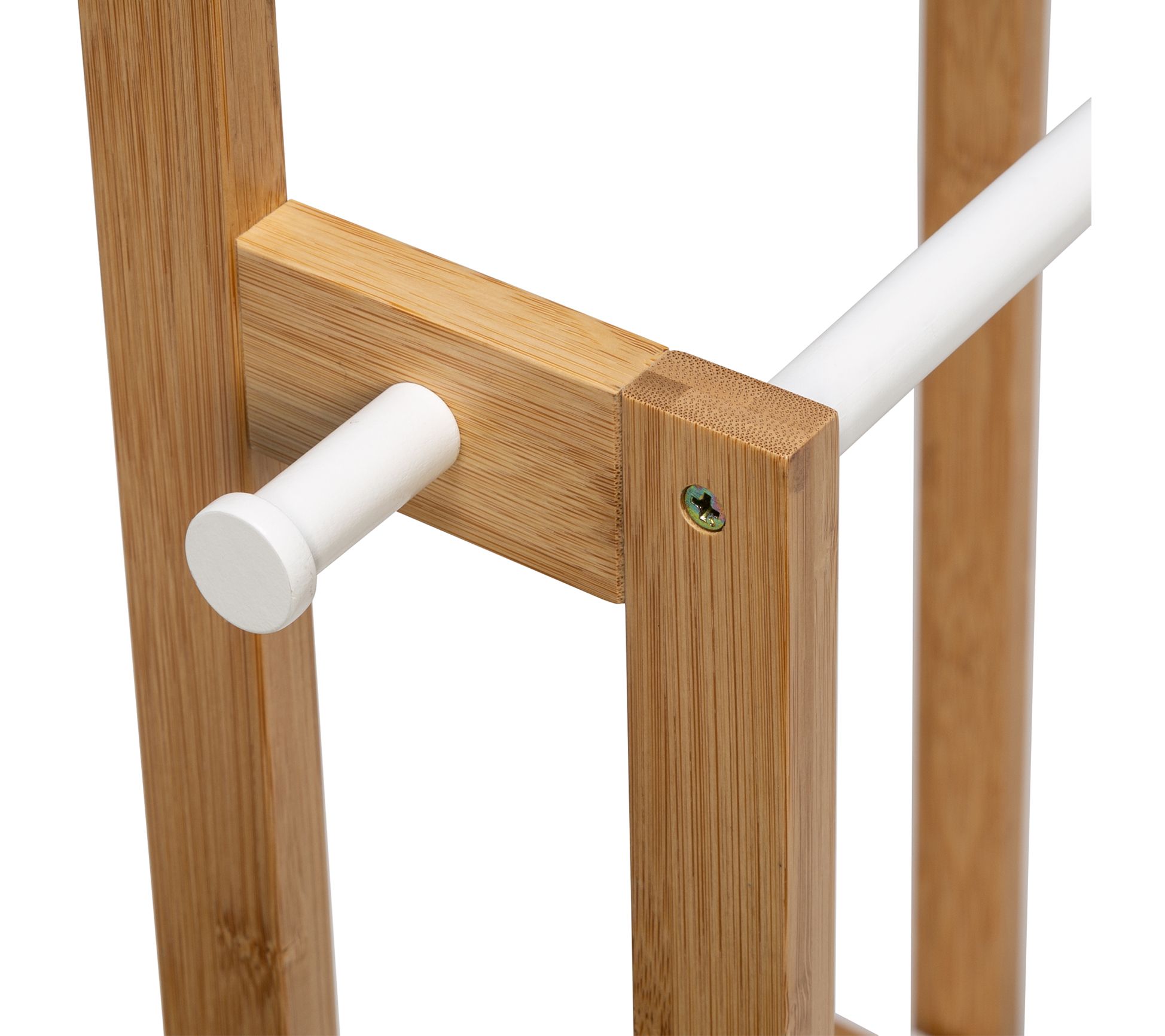 Honey Can Do 3Tier Bamboo Bathroom Towel Rack