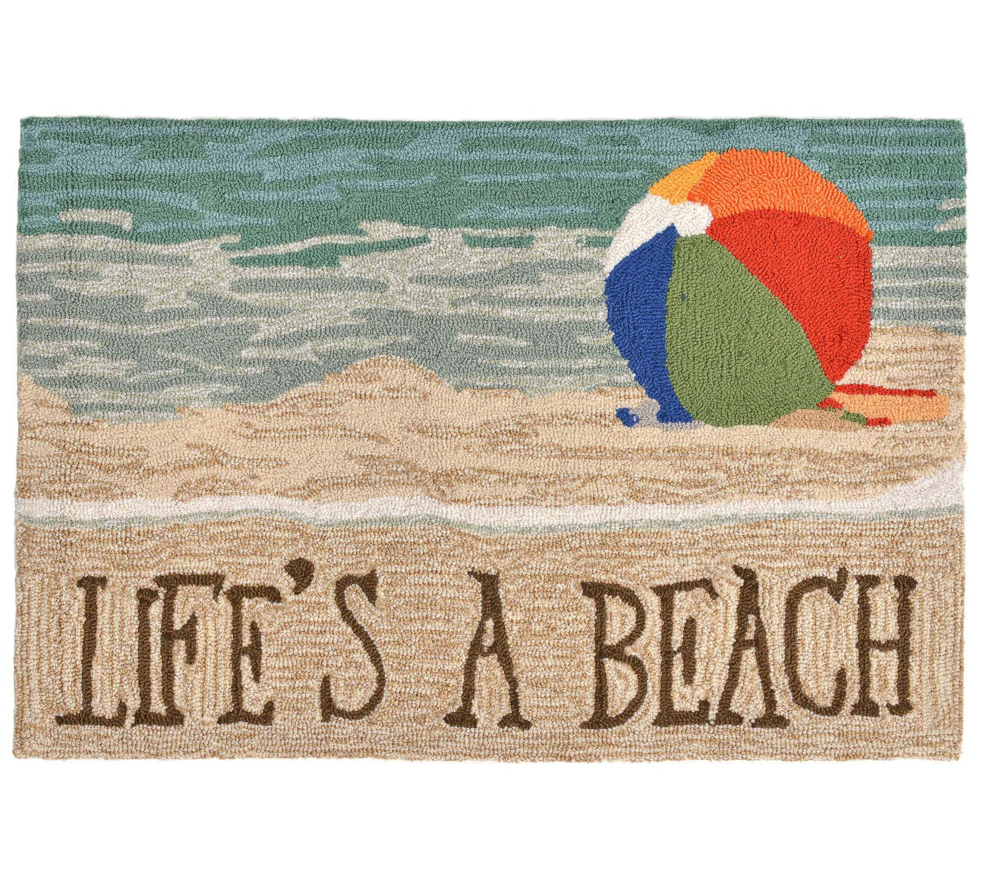 Liora Manne Frontporch Life's A Beach In/Out Rug 24" x 36"