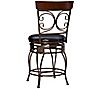 Powell Home Fashions Troughton Scroll Design Counter Stool, 3 of 7
