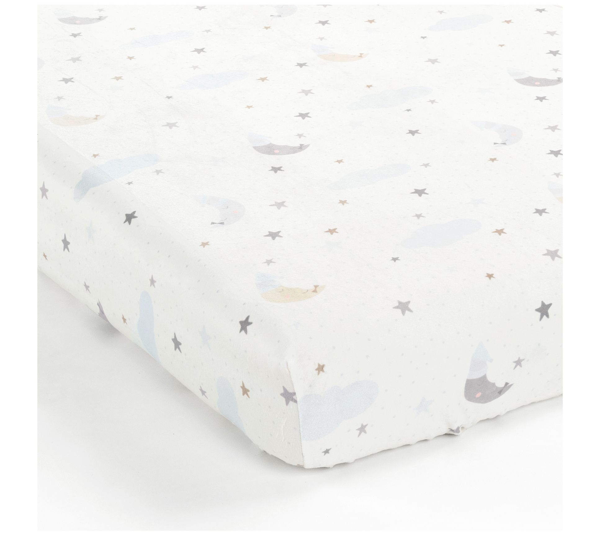 Goodnight Little Moon Fitted Crib Sheet Multi b y Lush Decor