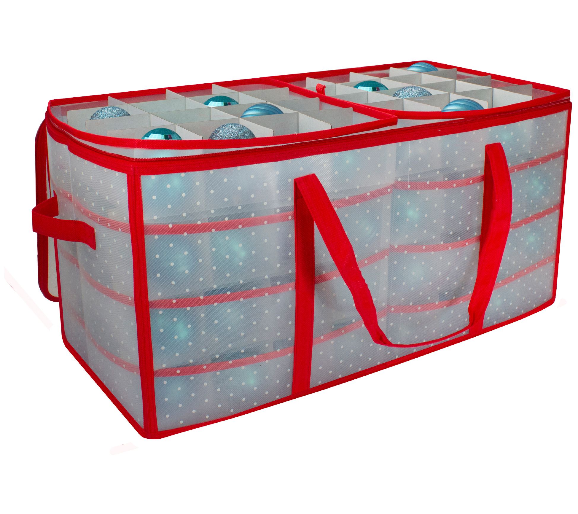 Northlight 26.25" Transparent Zip Up Christmas Storage Box