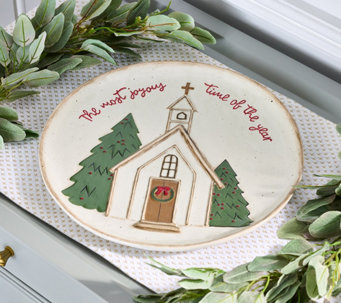 Church Platter with Sentiment by Valerie