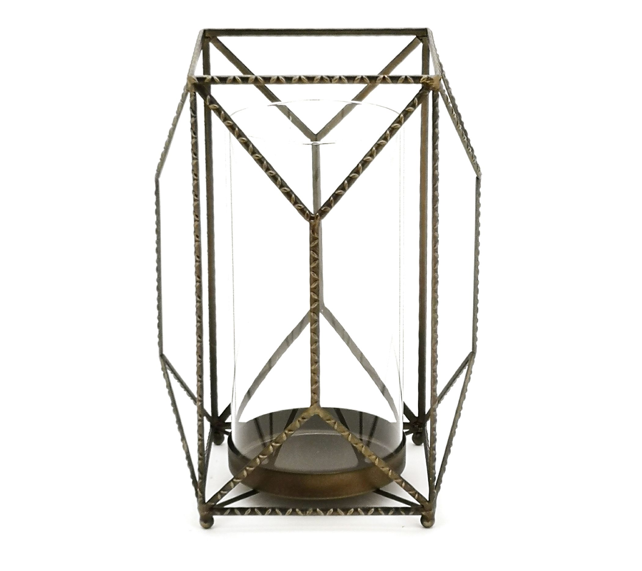 Melrose Geometric Metal Candle Holder