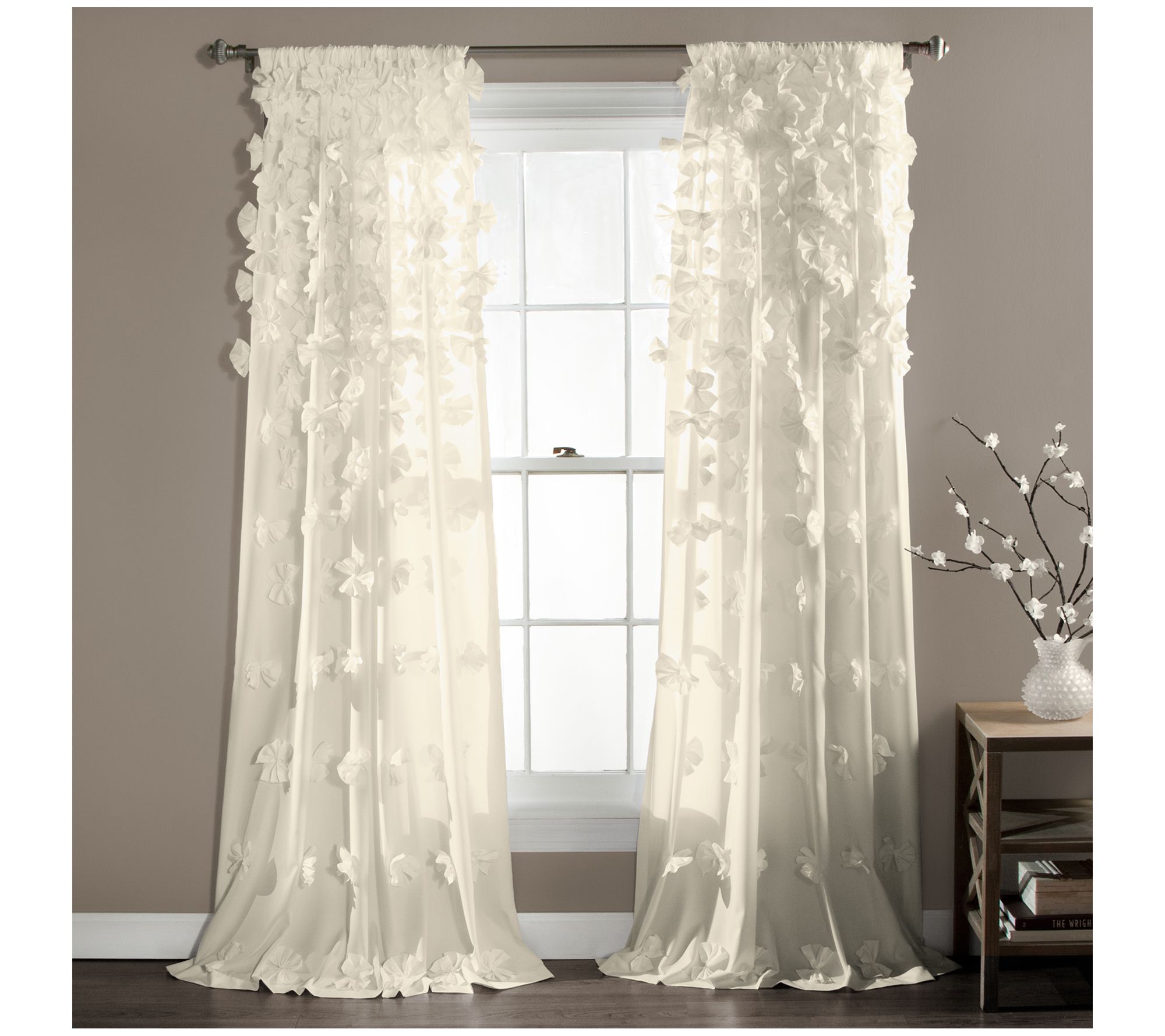 Riley Window Curtain Panel Single 54X108 by Lus h Decor