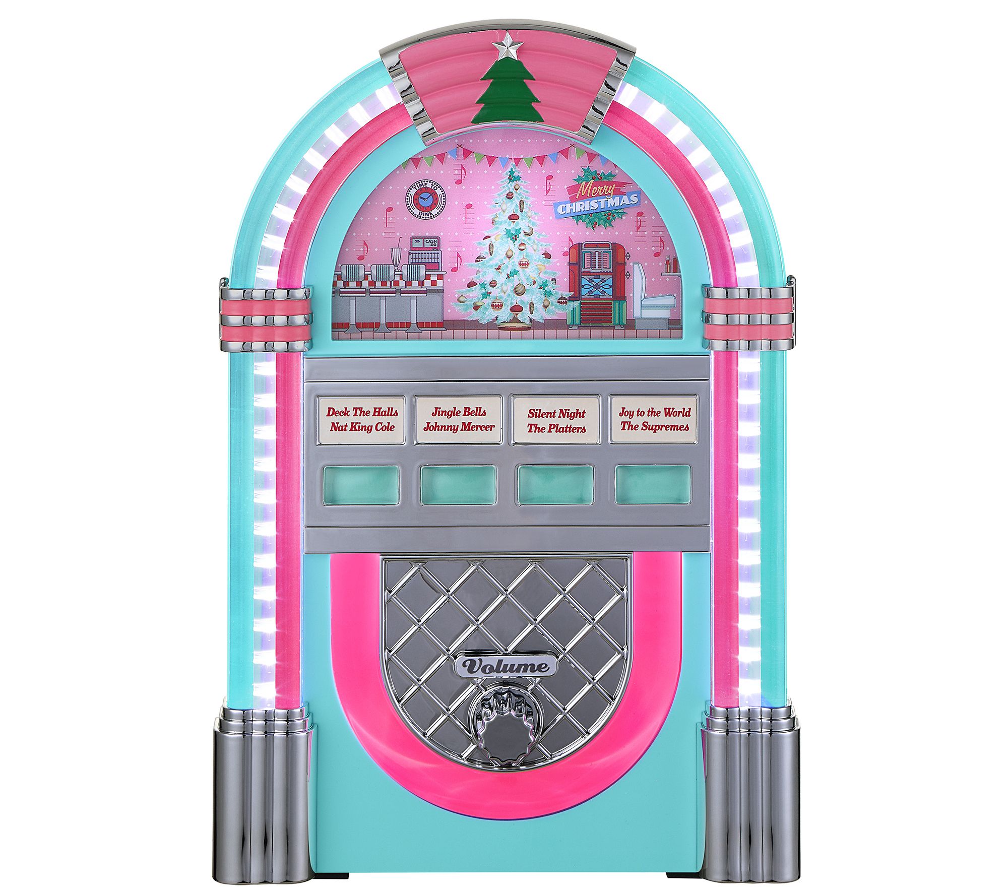 Mr. Christmas 9" Retro Jukebox - Teal