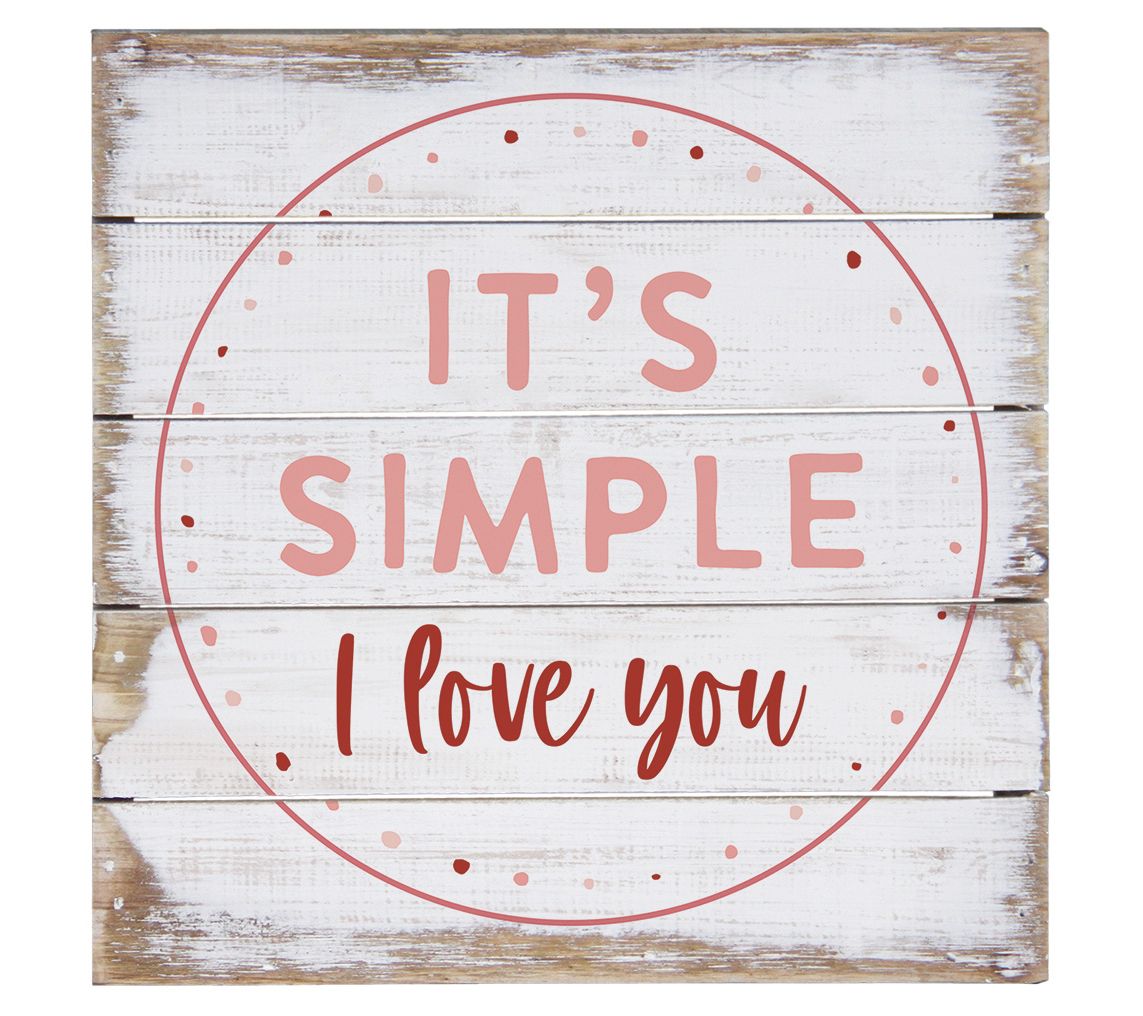 Sincere Surroundings 8" It's Simple Love PalletPetite