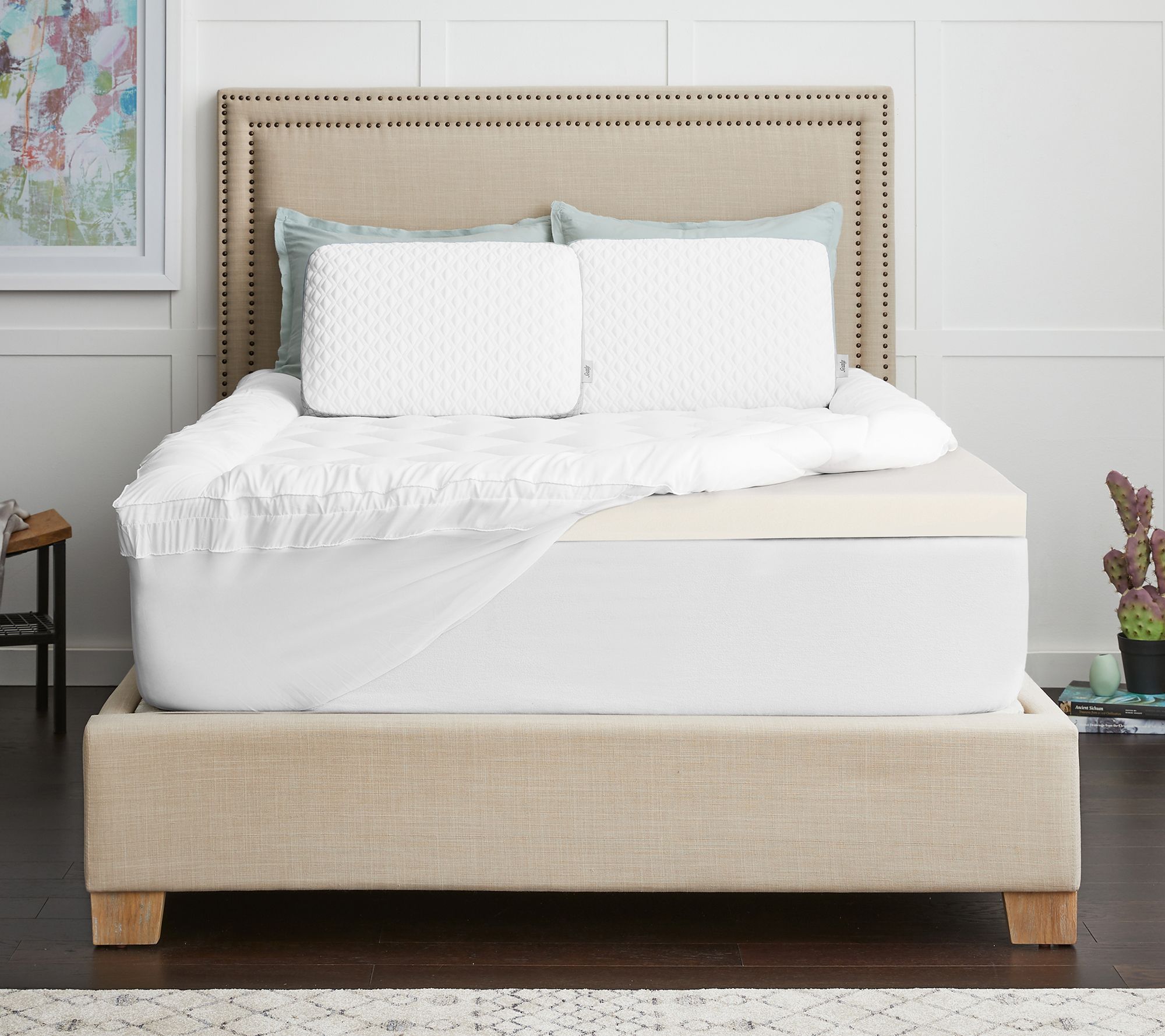 Qvc my pillow mattress topper best sale