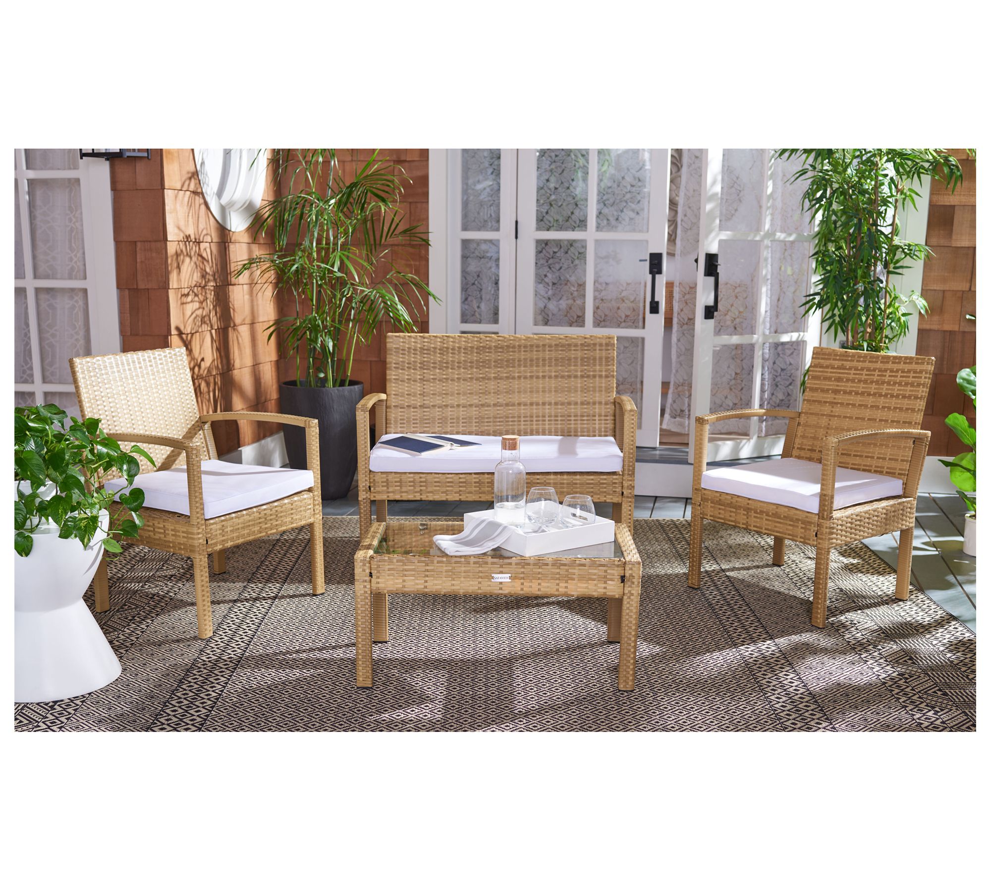 Safavieh Bassey 4pc Living Set
