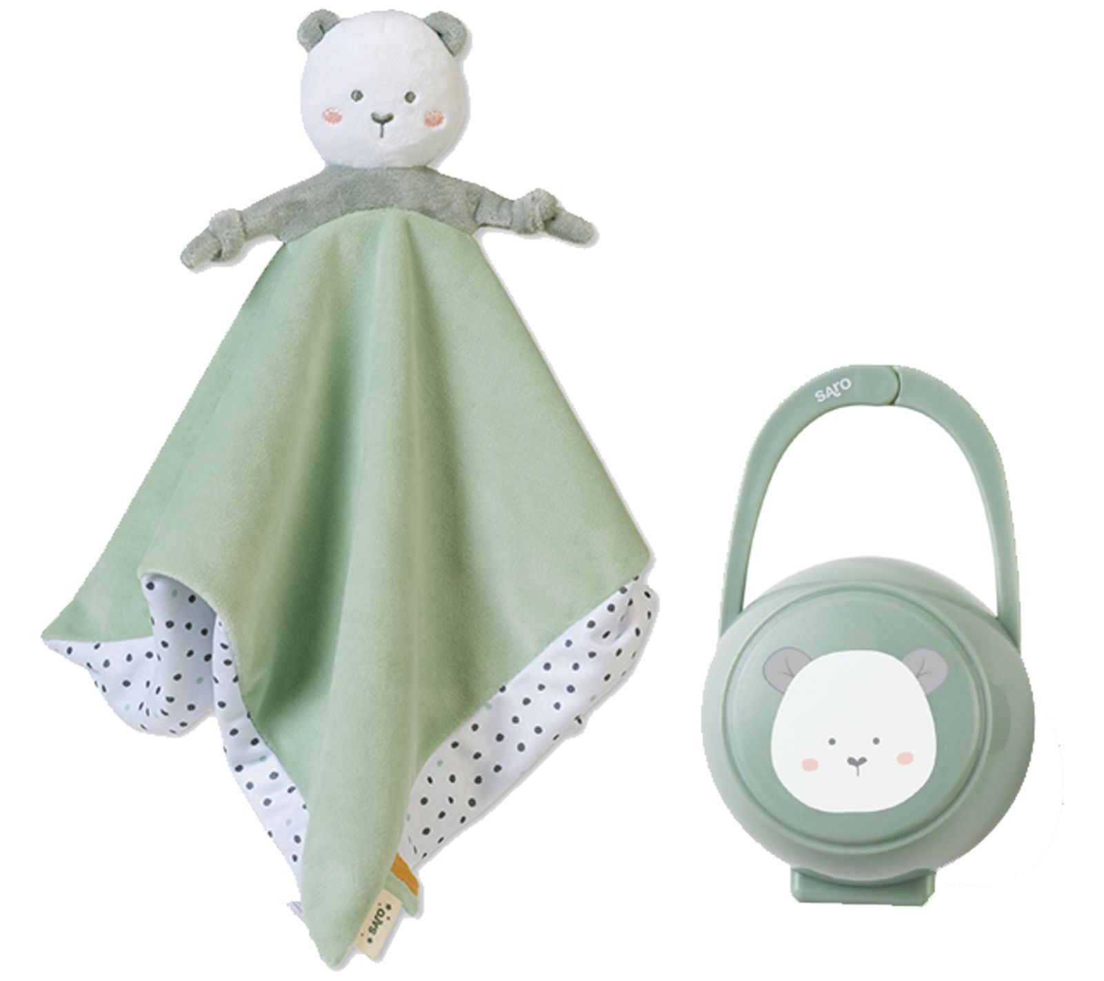 SARO Sweet+Fun Lovey and Pacifier Case