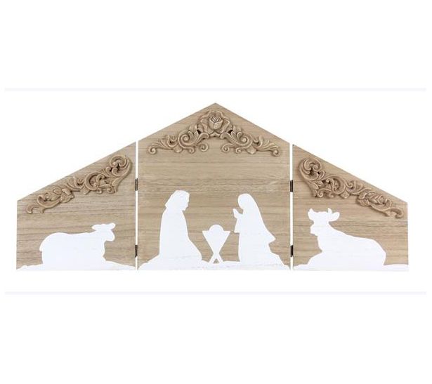 Young's Wood Country Christmas Tabletop HingedNativity