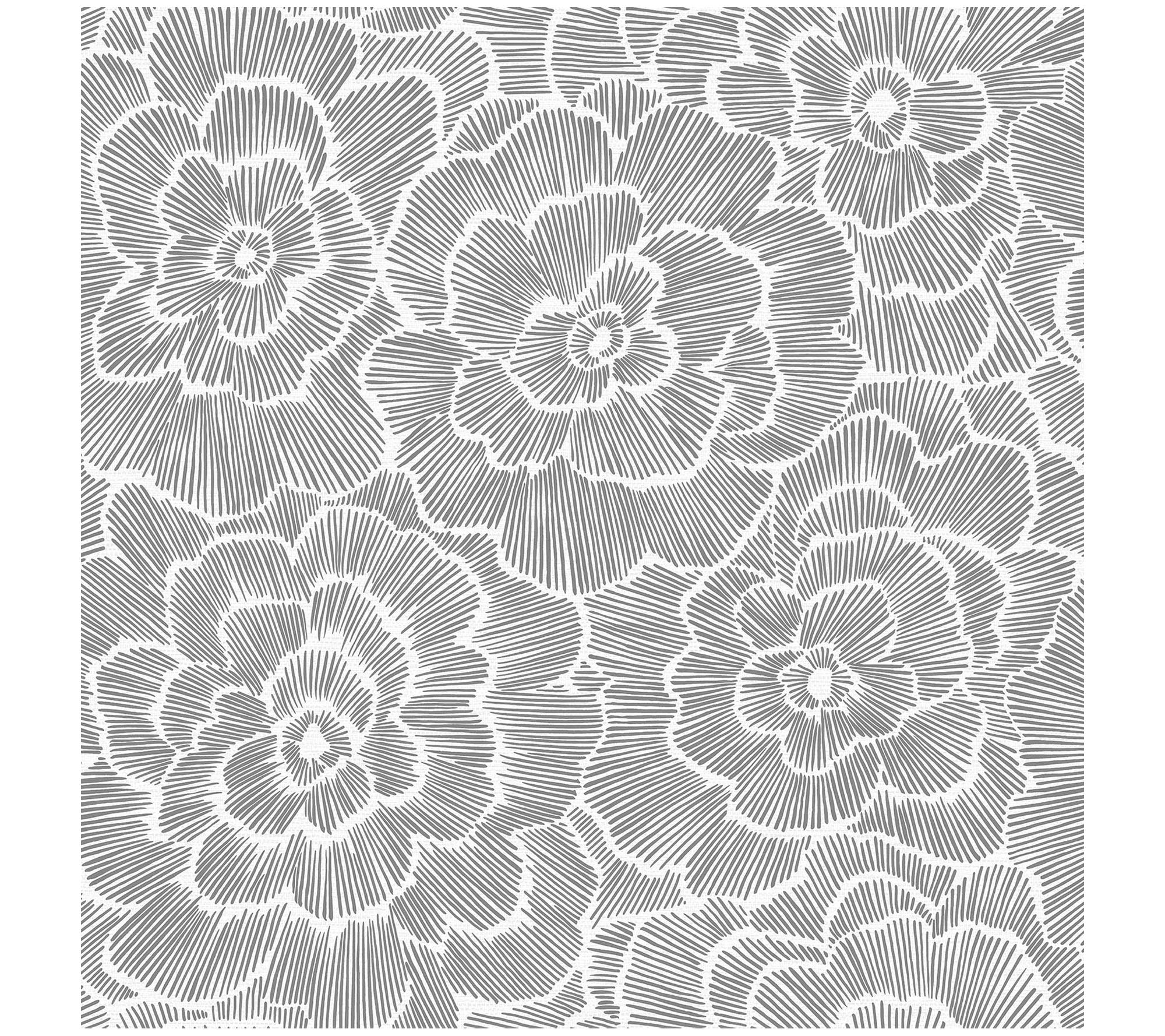 NuWallpaper Saraya Charcoal Peel and Stick Wallpaper