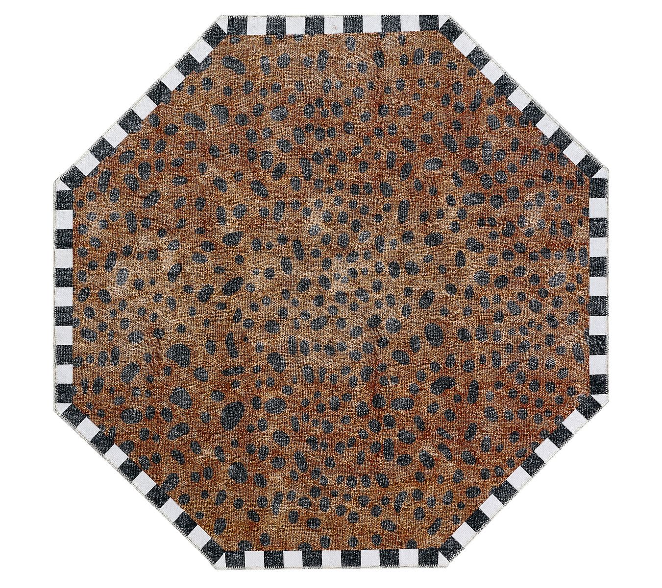MacKenzie-Childs Cheetah 6' Octagon Washable Rug