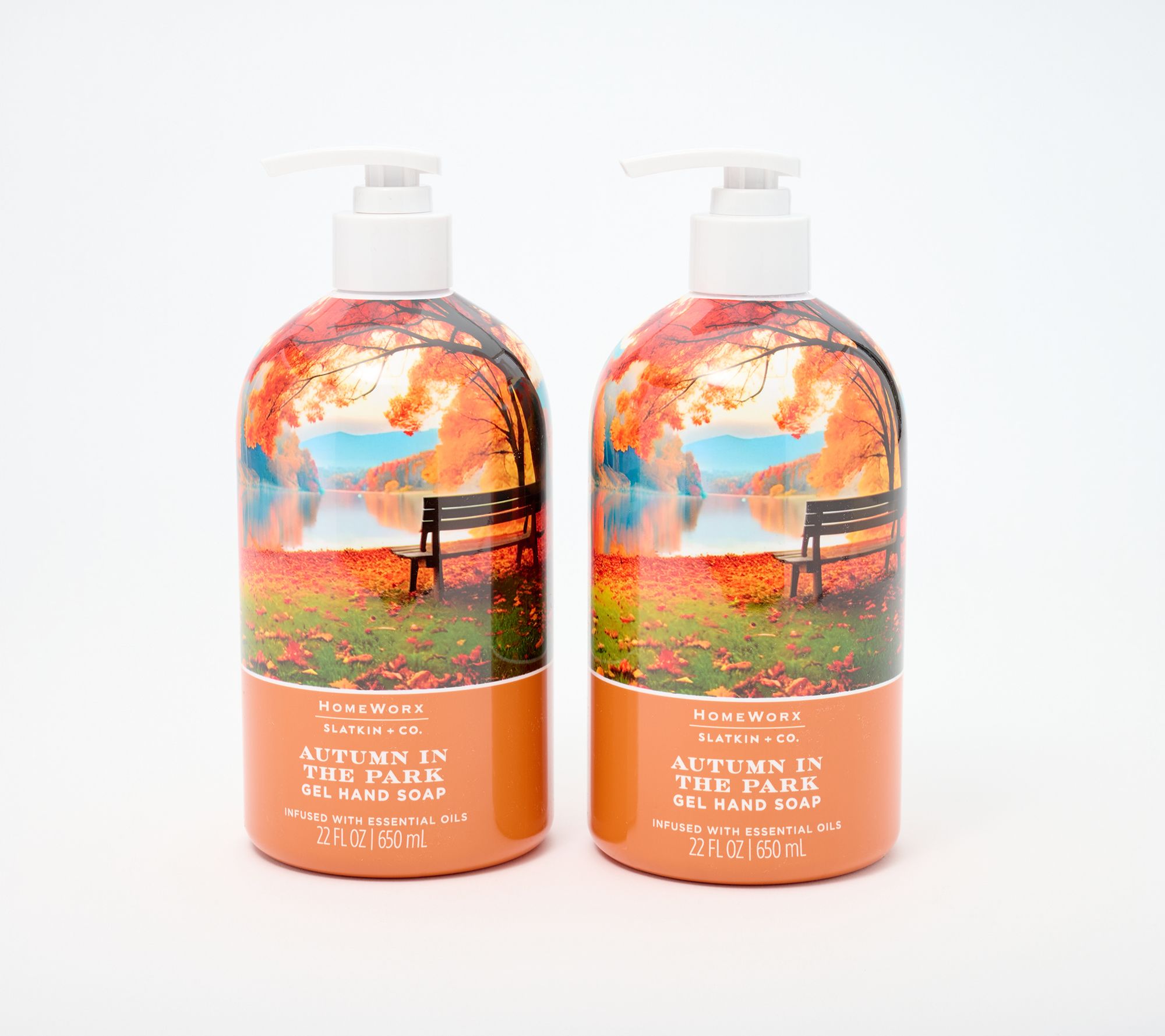 HomeWorx by Slatkin + Co. S/2 22oz Hand Soaps - Harvest Bouquet