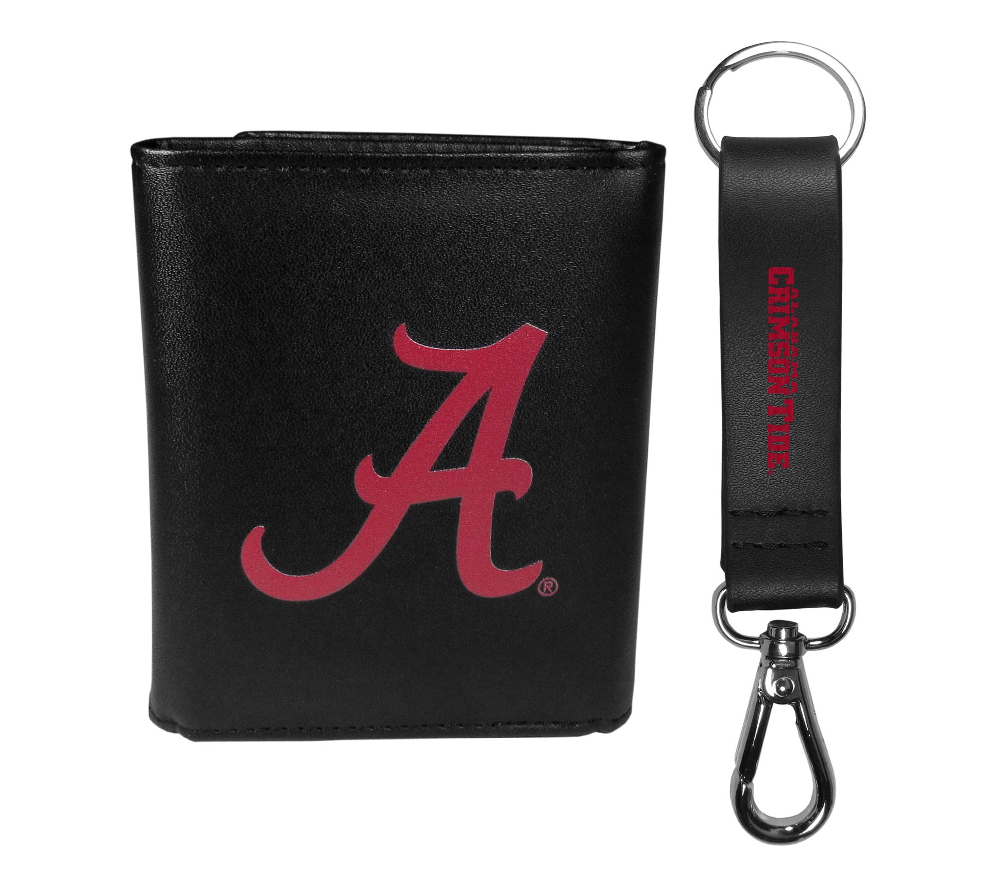 Siskiyou Sports College Leather Tri-Fold & Strap Key Chain