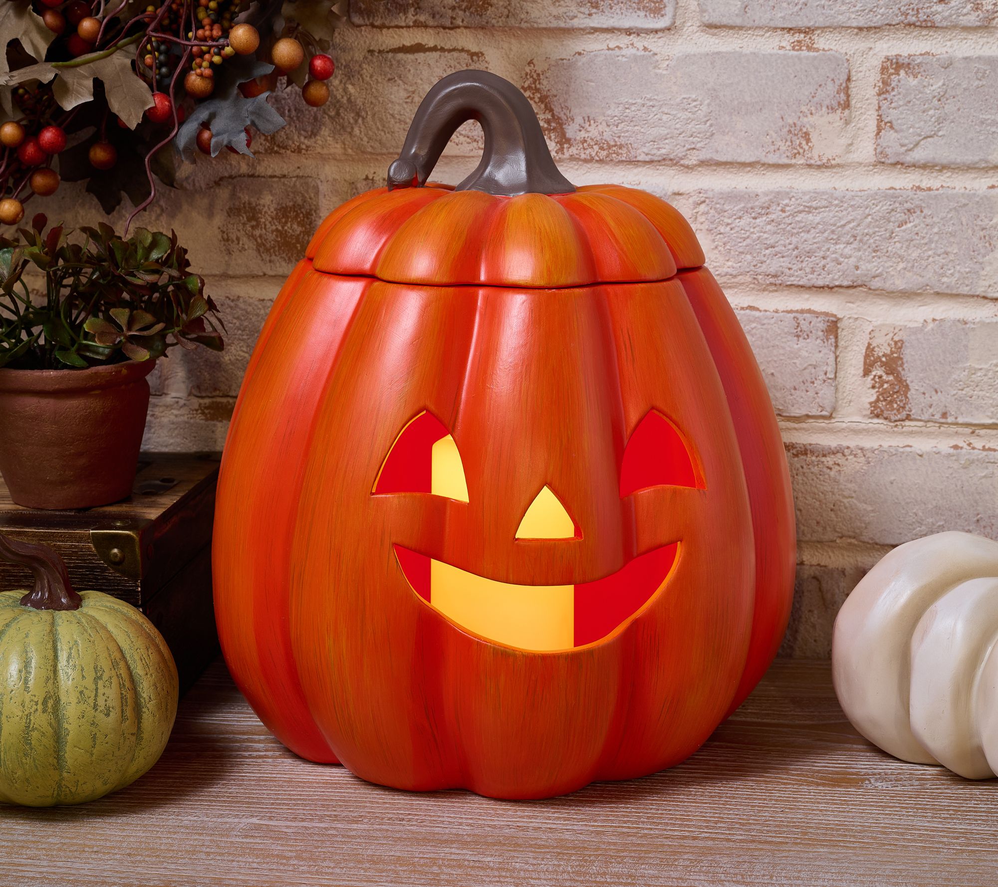 Oversized Indoor/Outdoor Illuminated Jack-O-Lantern by Valerie