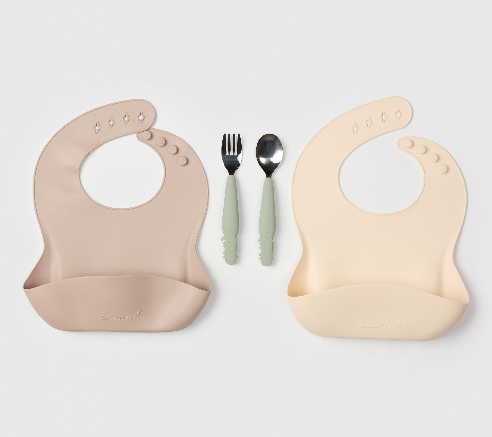 Loulou Lollipop Kids Utensil Set and Bibs